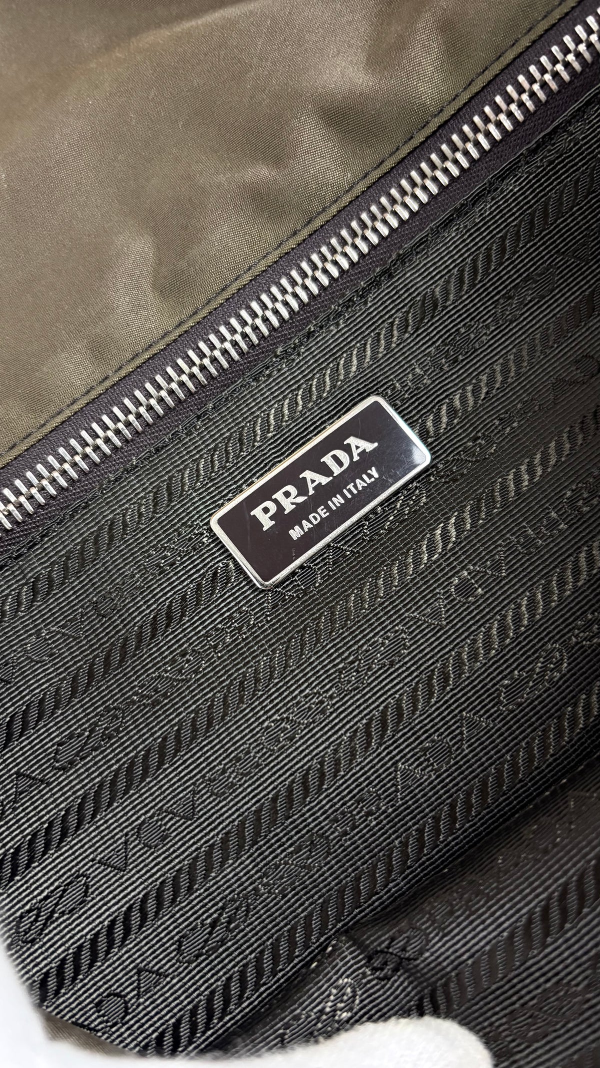 Sac Besace Prada Tessuto - Kaki - Taille UNI