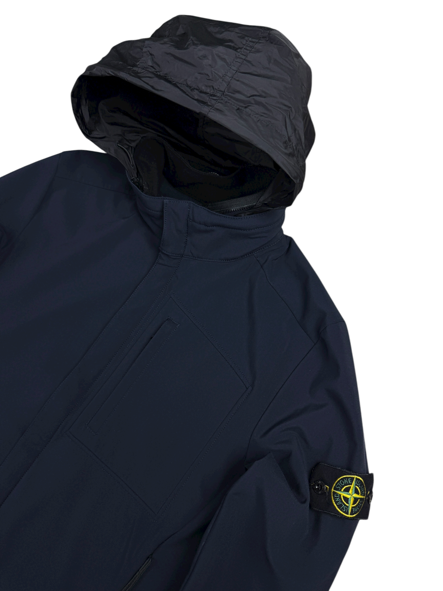 VESTE STONE ISLAND SOFT SHELL-R - MARINE - TAILLE L