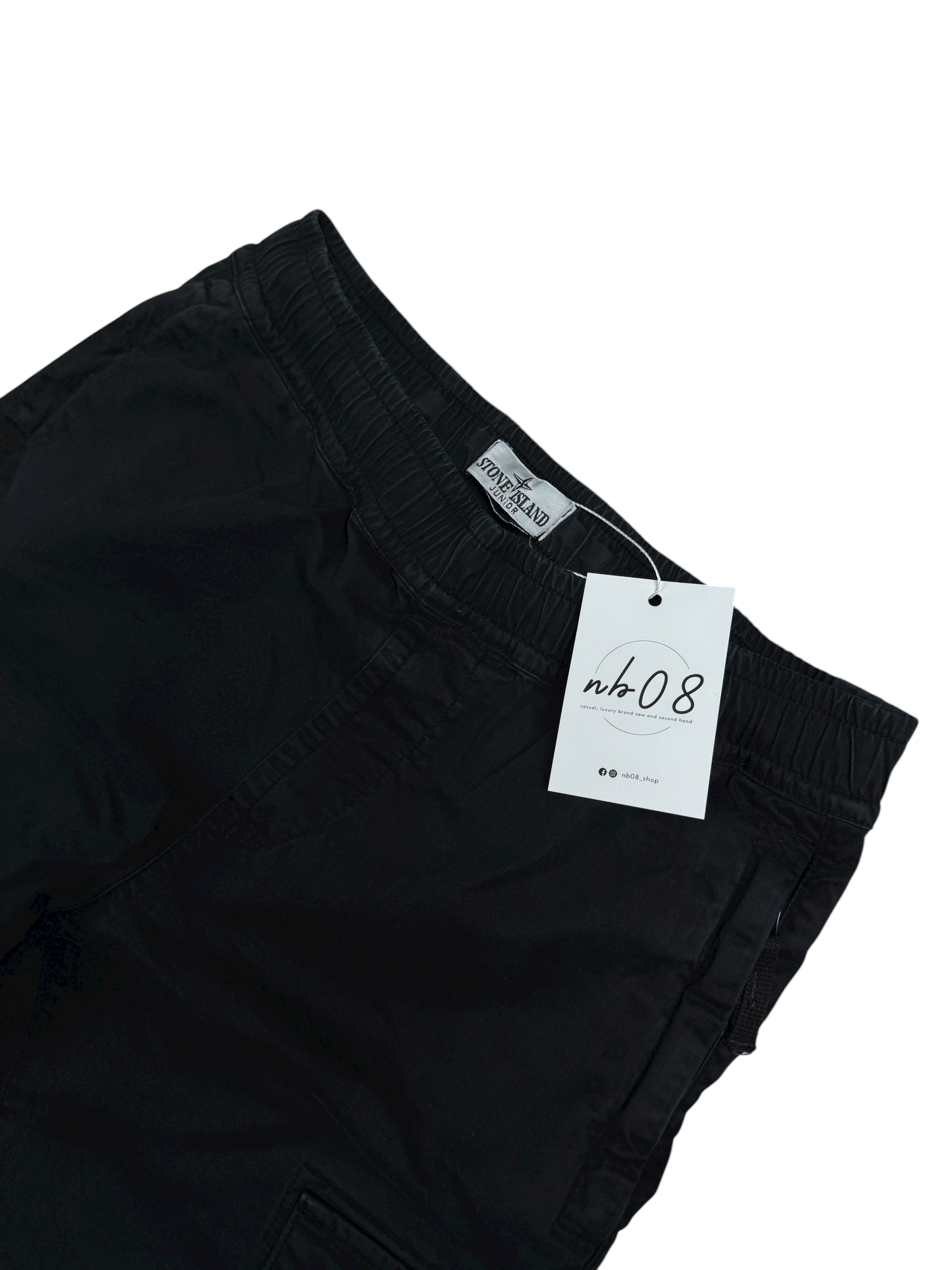 PANTALON CARGO STONE ISLAND - NOIR - TAILLE 12 ANS
