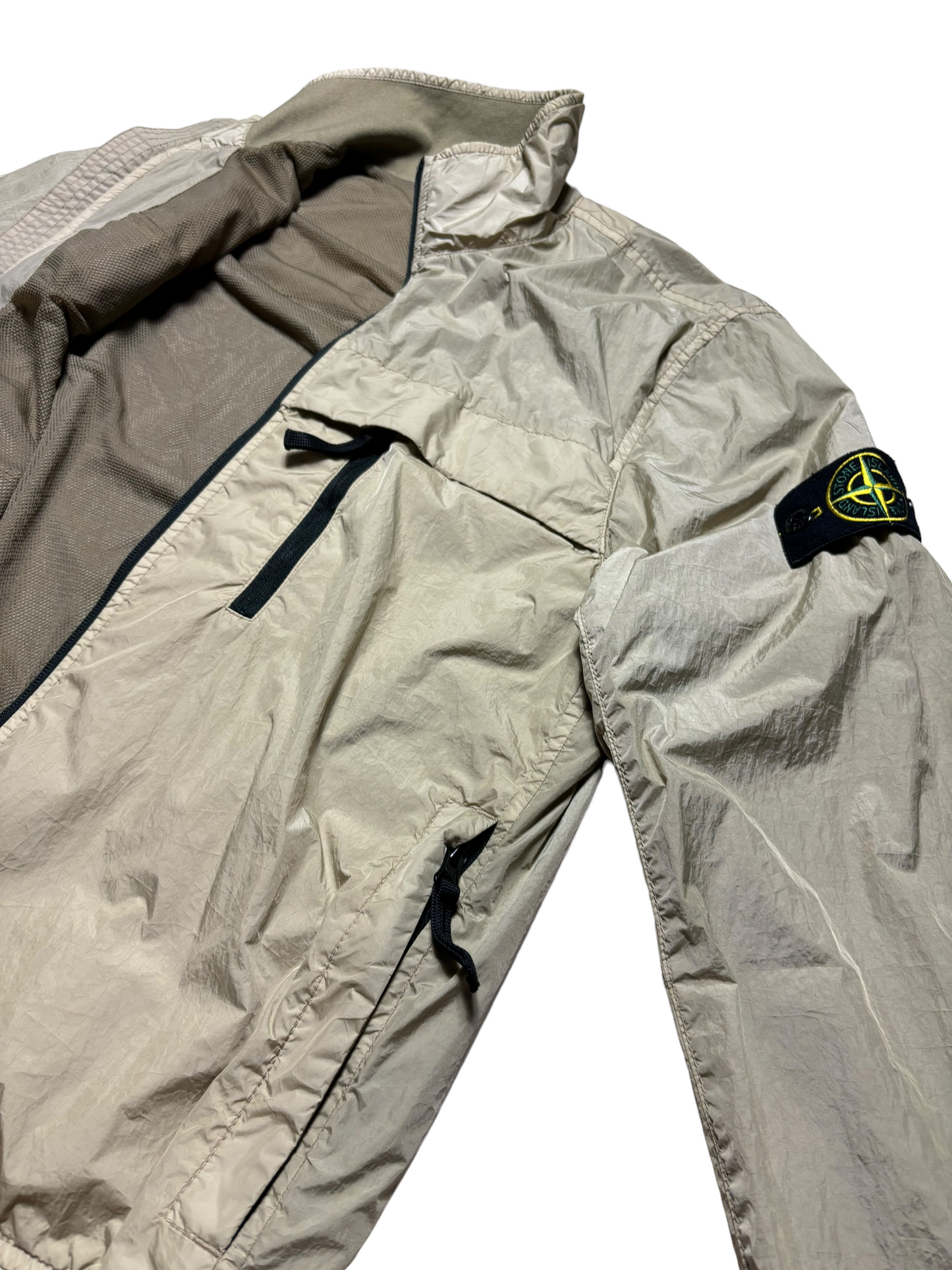 VESTE STONE ISLAND GARMENT DYED CRINKLE REPS R-NY