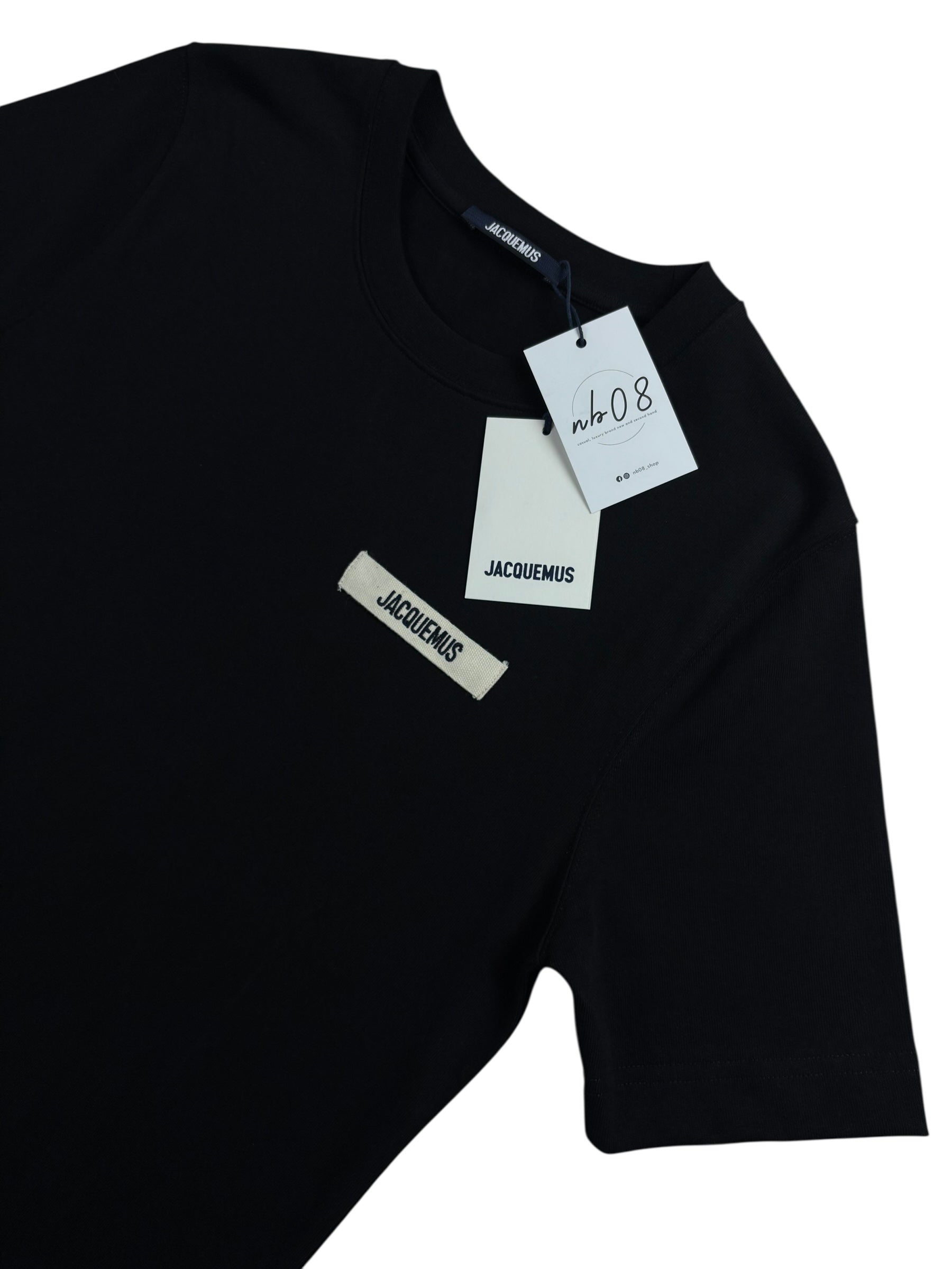 TEE-SHIRT JACQUEMUS GROS GRAIN - NOIR - NEUF
