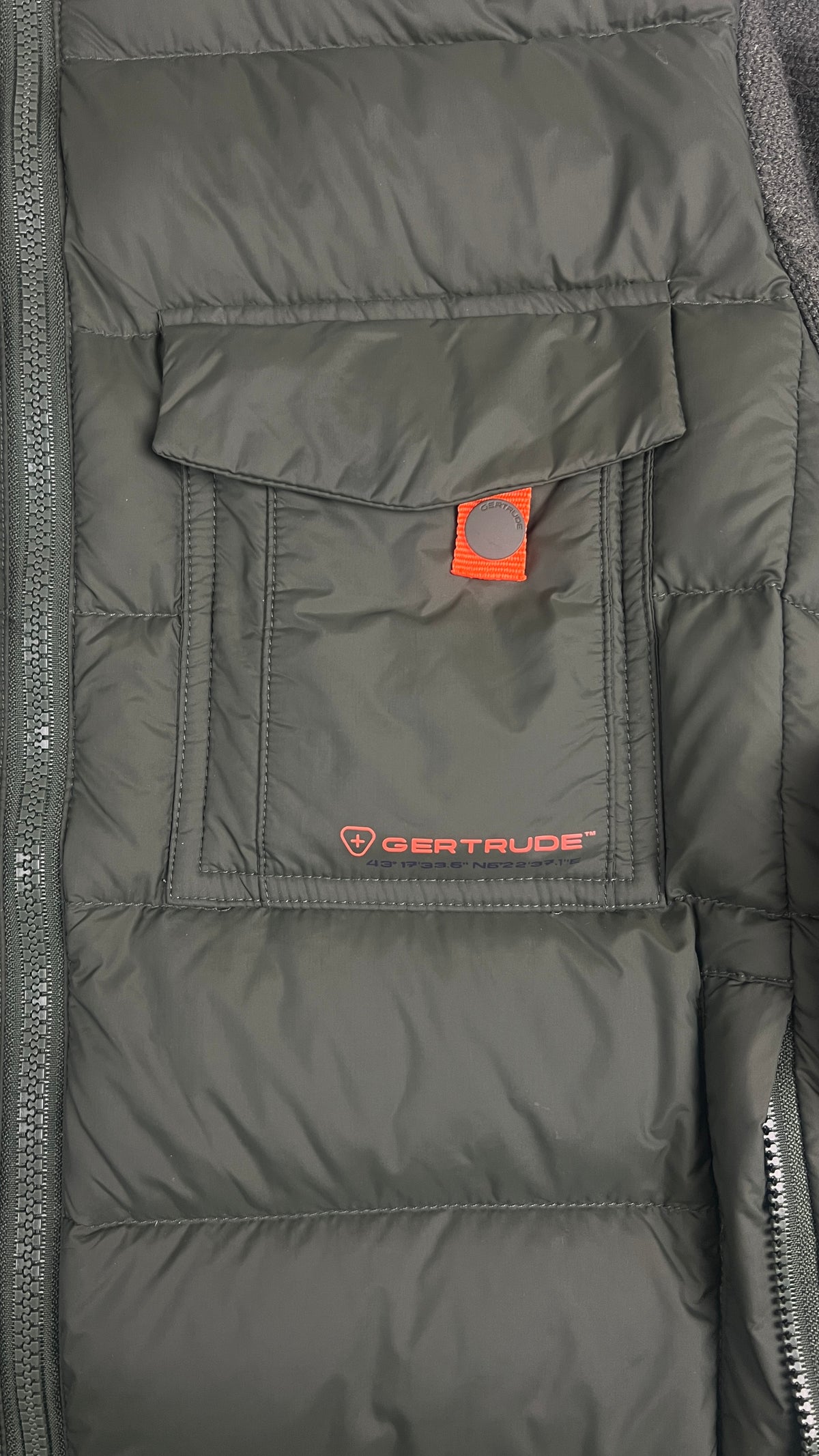 Veste Hybride Gertrude Laurenzo, Kaki, Taille S — photographie complémentaire 4