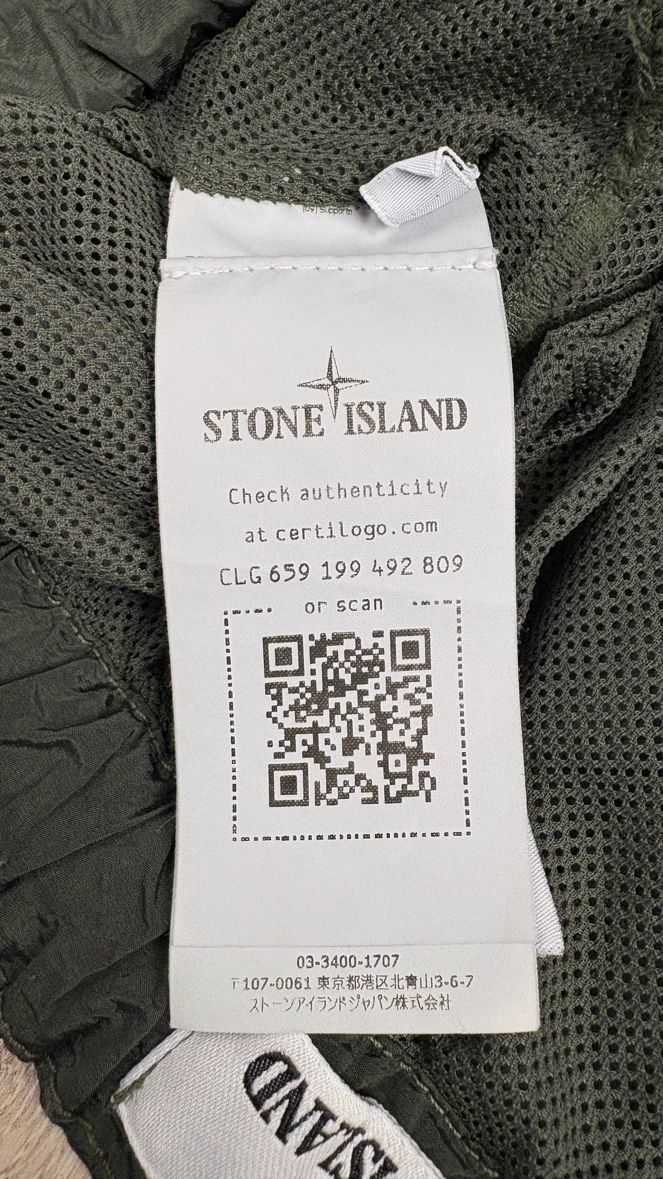 Short de bain Stone Island Nylon Metal kaki taille S - vue 5/5
