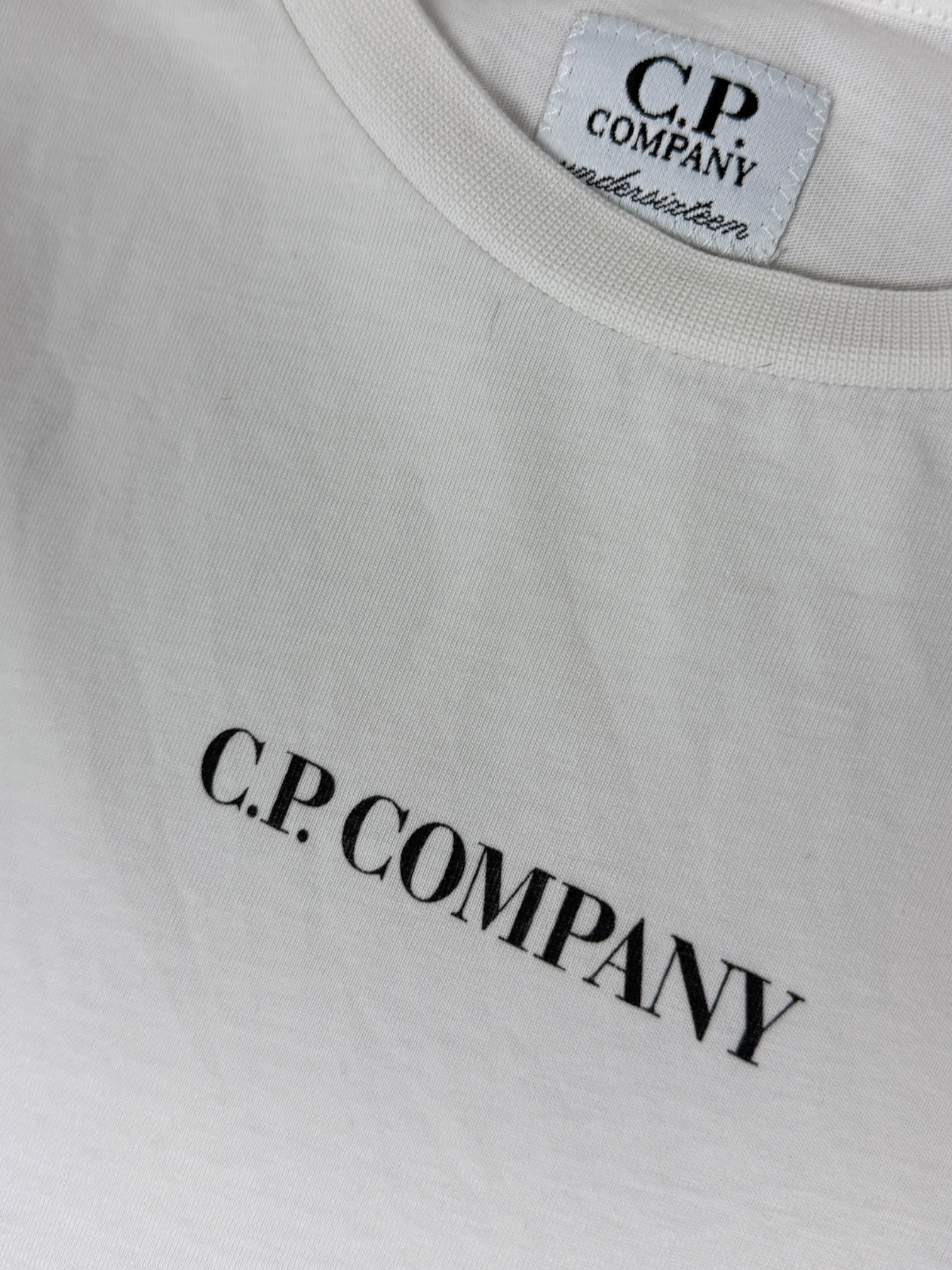 TEE-SHIRT C.P COMPANY - BLANC - TAILLE 14 ANS