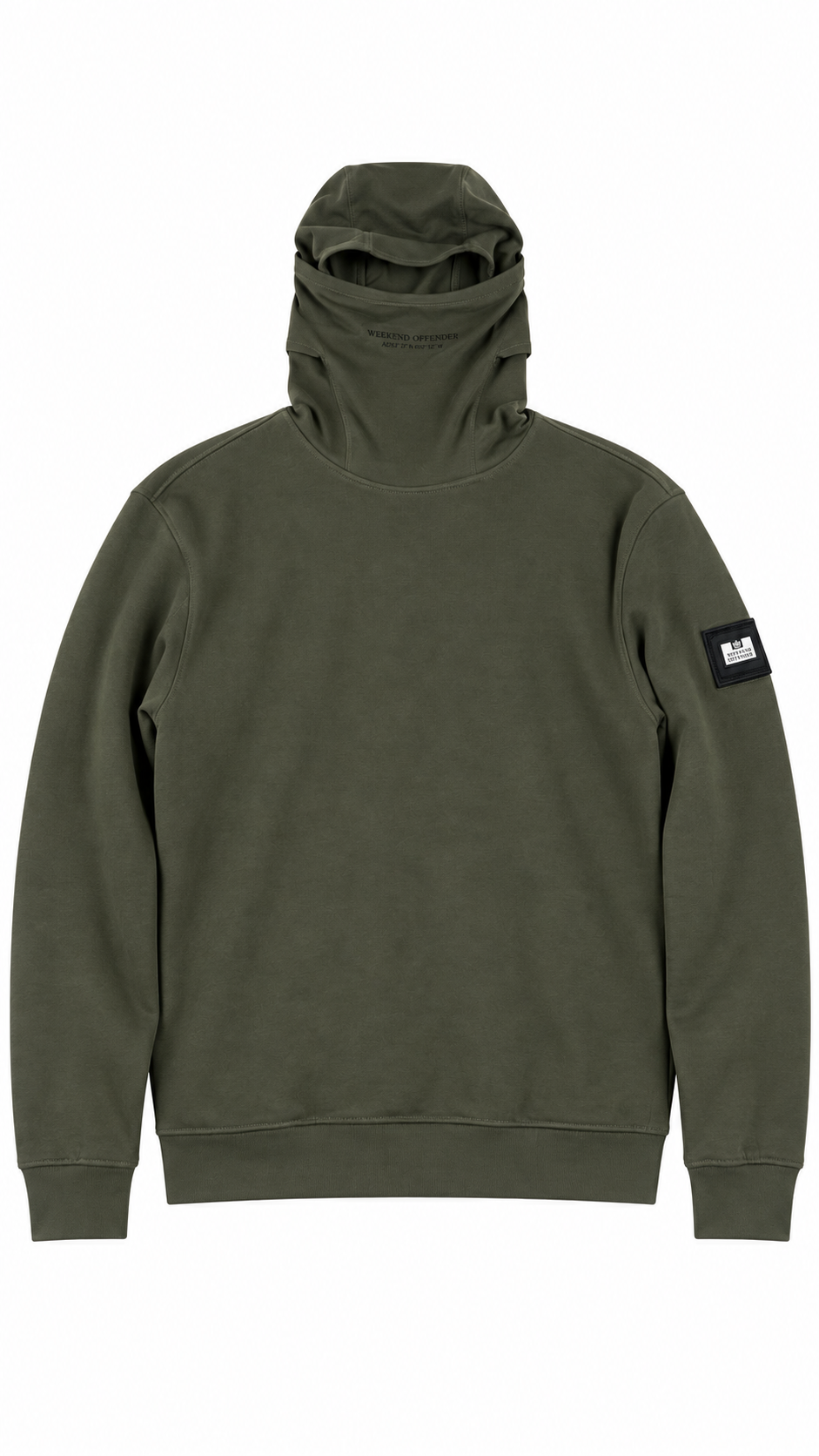 Sweat-shirt Hoodie Weekend Offender Capuche Cagoule, Kaki, Taille M — photographie principale