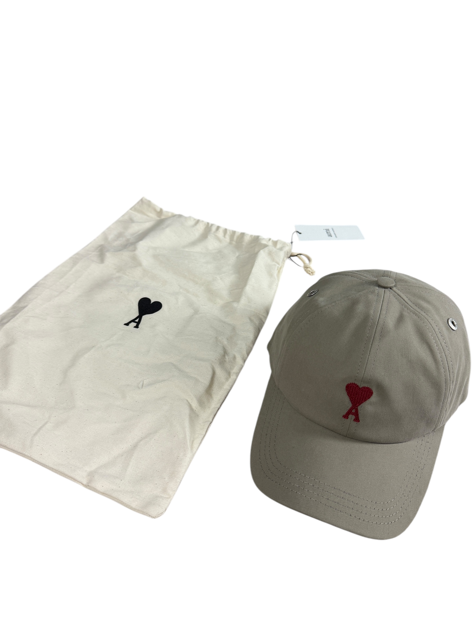 CASQUETTE AMI PARIS KAKI - TAILLE UNI