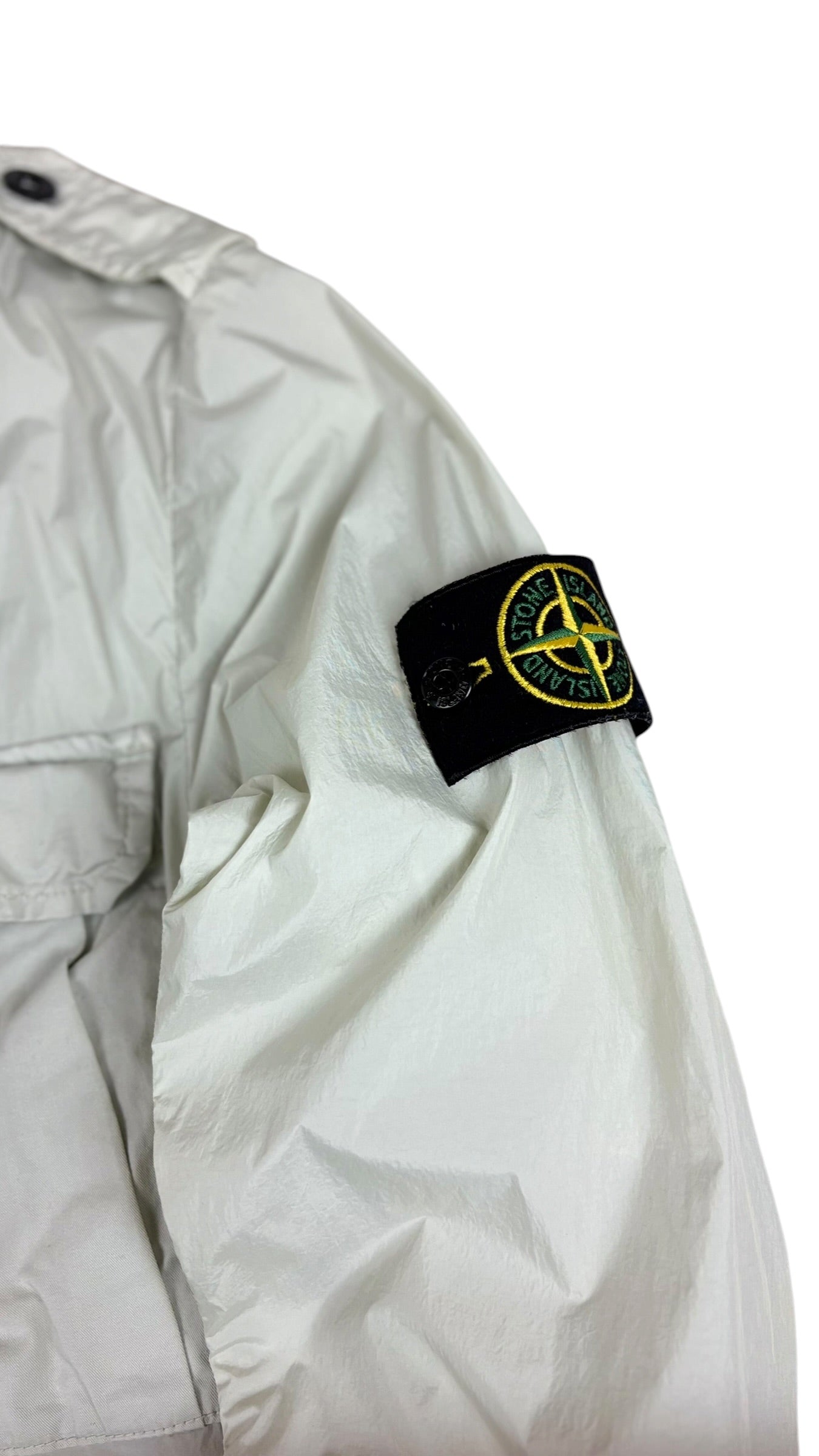 VESTE STONE ISLAND GARMENT DYED - BLANC CASSÉ - TAILLE S
