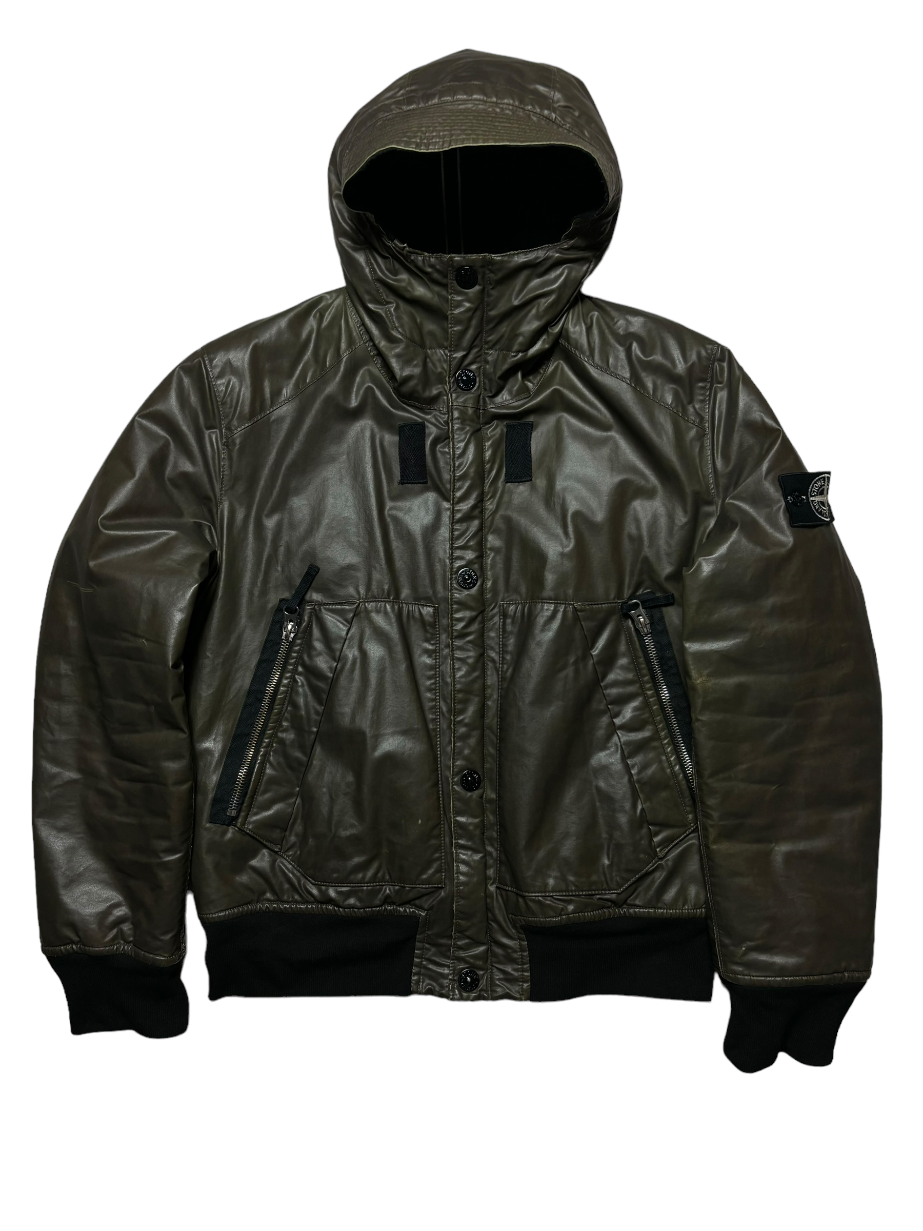 VESTE STONE ISLAND WAXED ICE 2