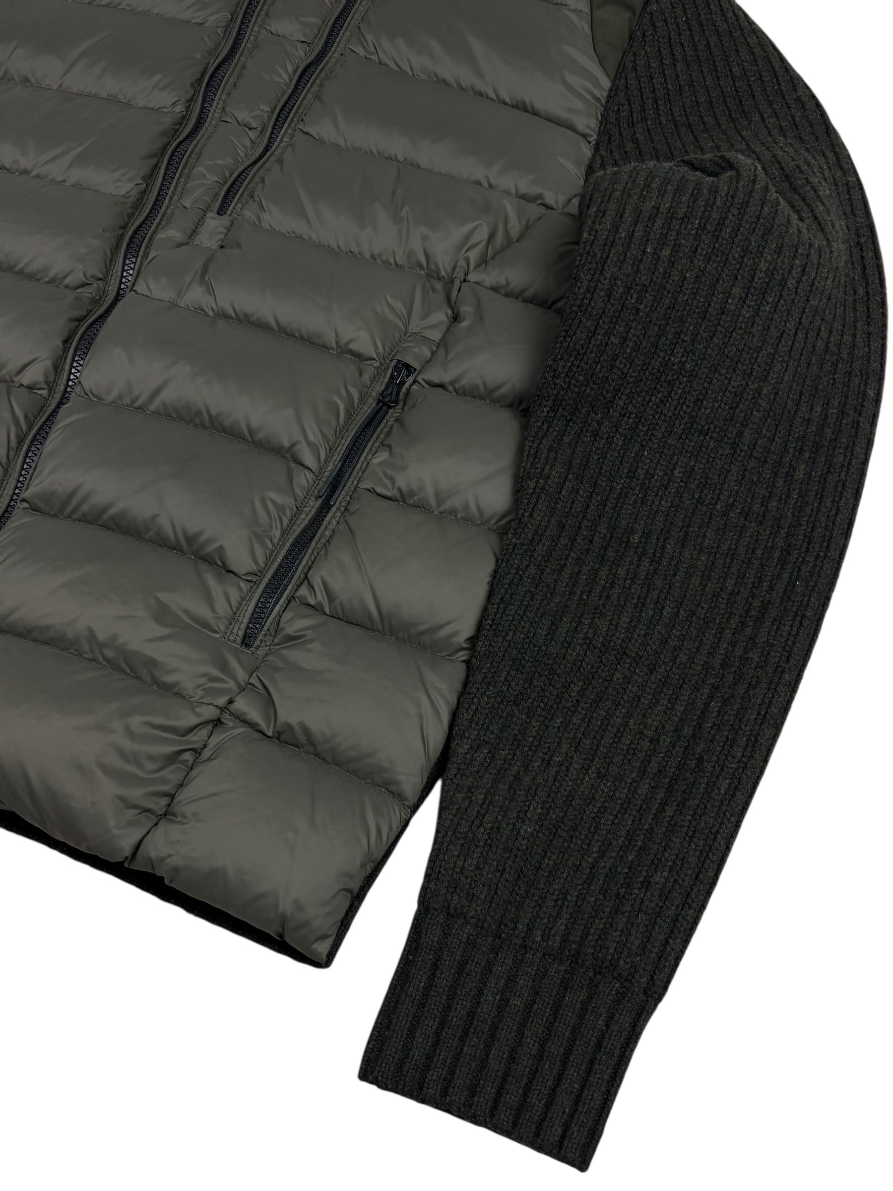 CARDIGAN C.P COMPANY DOWN GOGGLE JACKET - KAKI - TAILLE 52