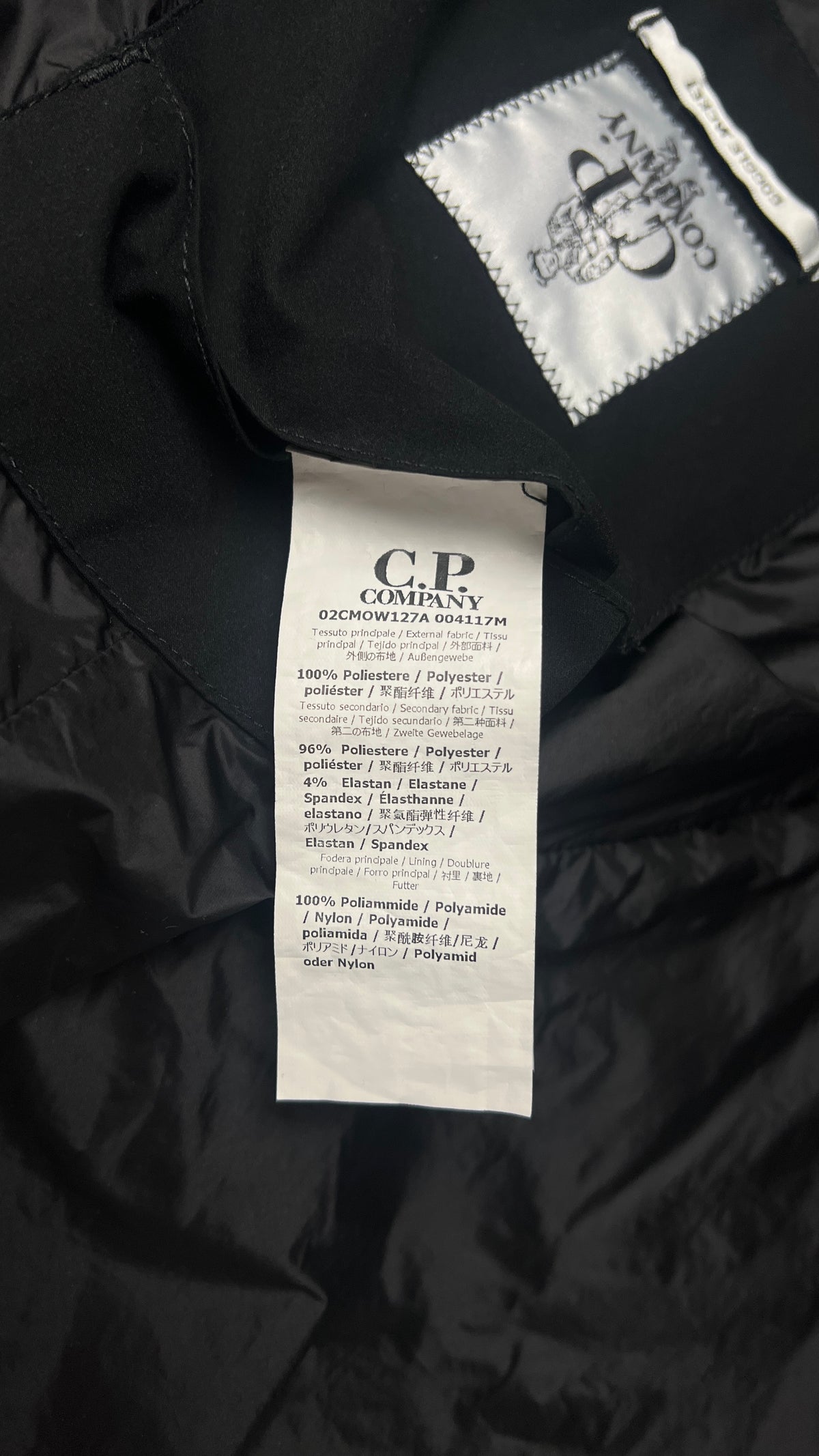 Veste C.P Company Pro-Tek Goggle Jacket, Noir, Taille XS — photographie complémentaire 5
