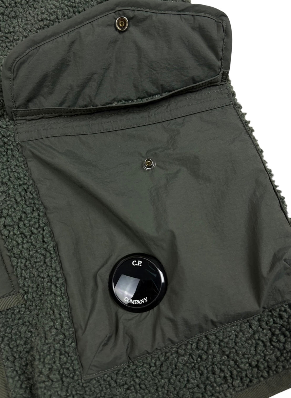 GILET C.P COMPANY POLAR SHELL - KAKI - TAILLE M