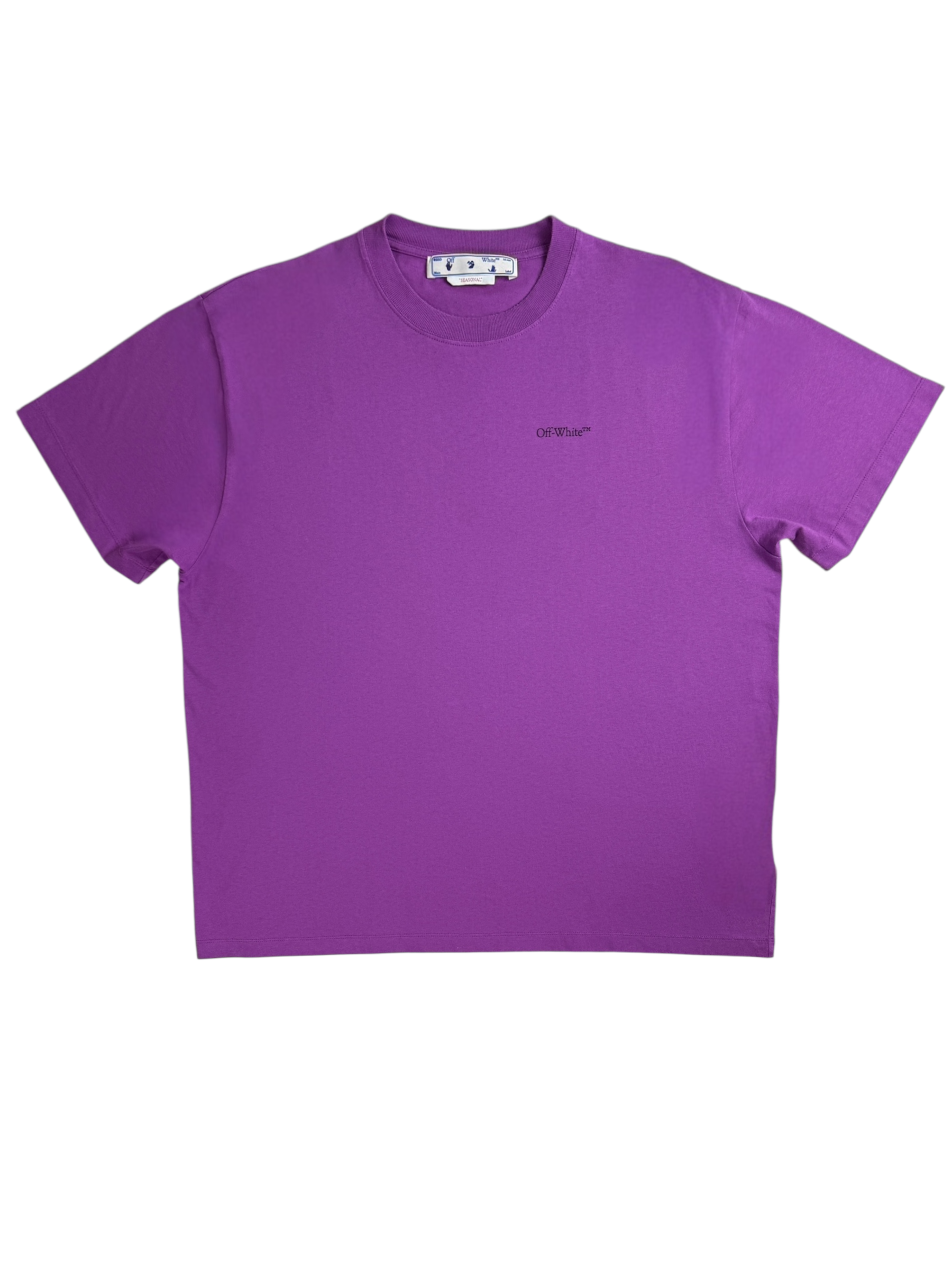 TEE-SHIRT OFF WHITE - VIOLET - TAILLE S