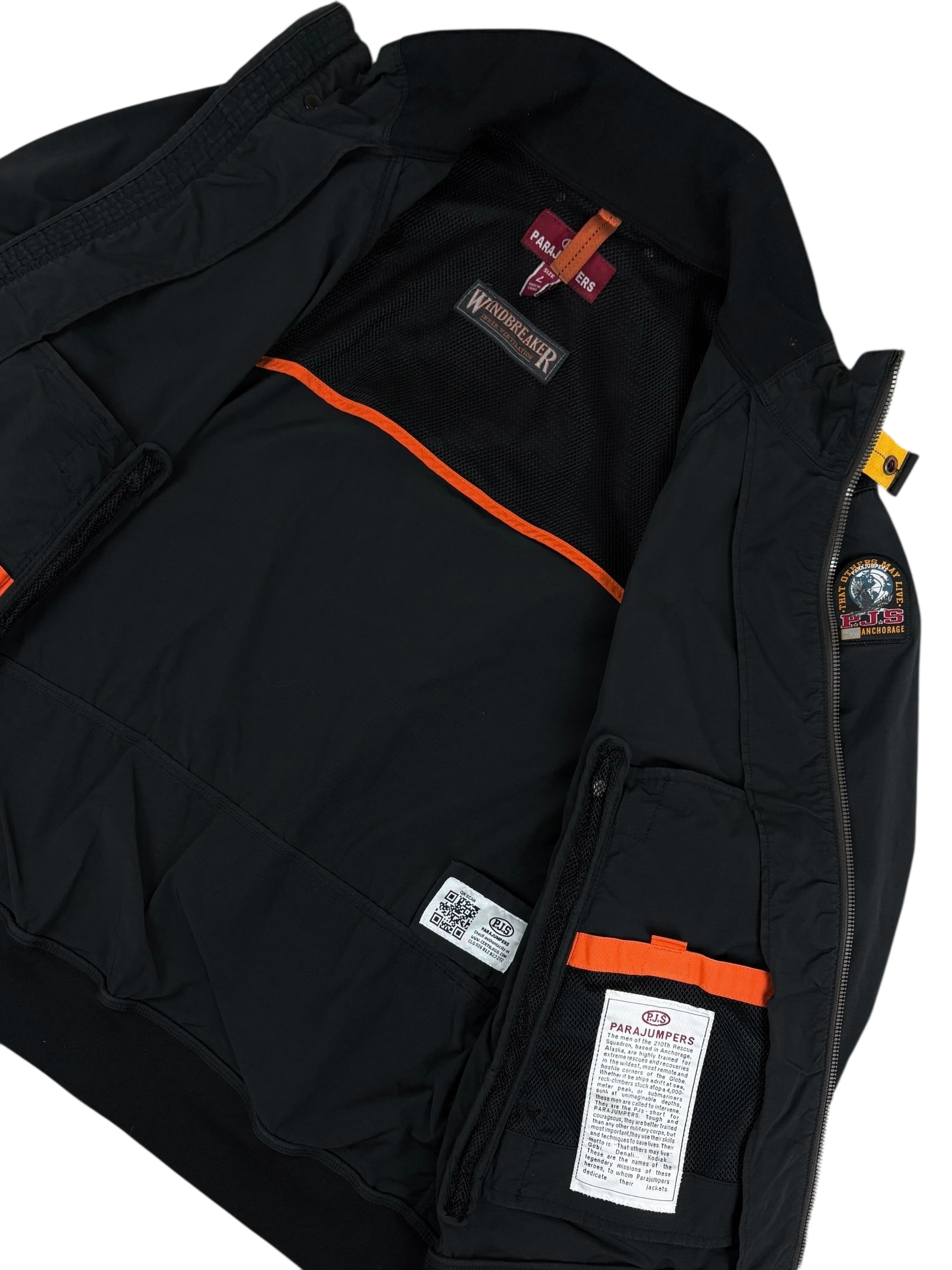 VESTE PARAJUMPERS WINDBREAKER - NOIR - TAILLE L