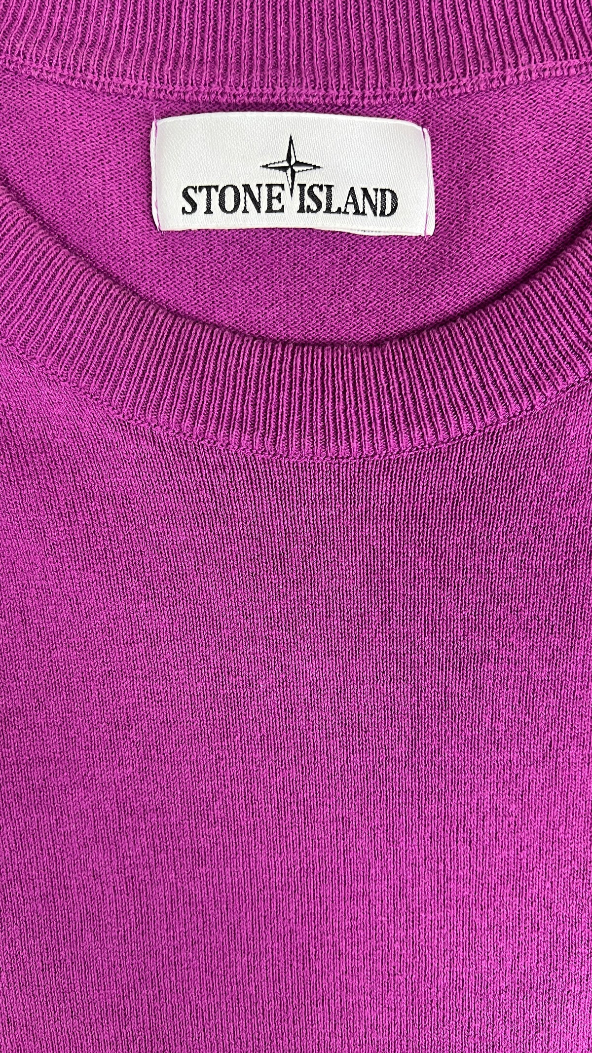 Pull Crewneck Stone Island en Coton, Violet, Taille M — photographie complémentaire 6
