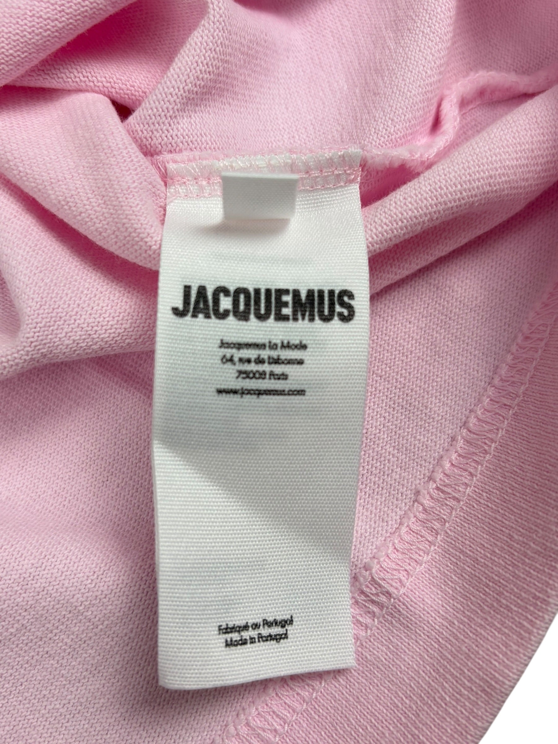 TEE-SHIRT JACQUEMUS GROS GRAIN - ROSE - NEUF - COLLECTION 2026