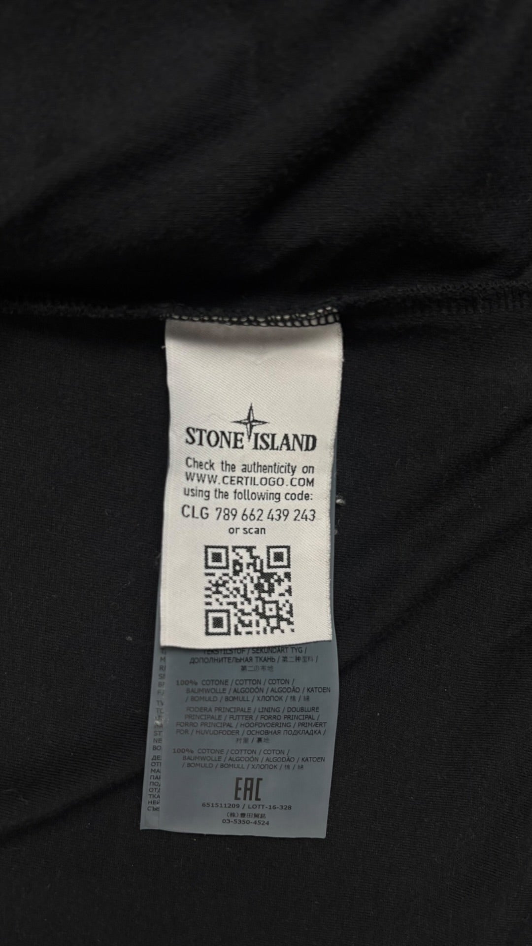 Surchemise Stone Island noir taille S - vue 4/4