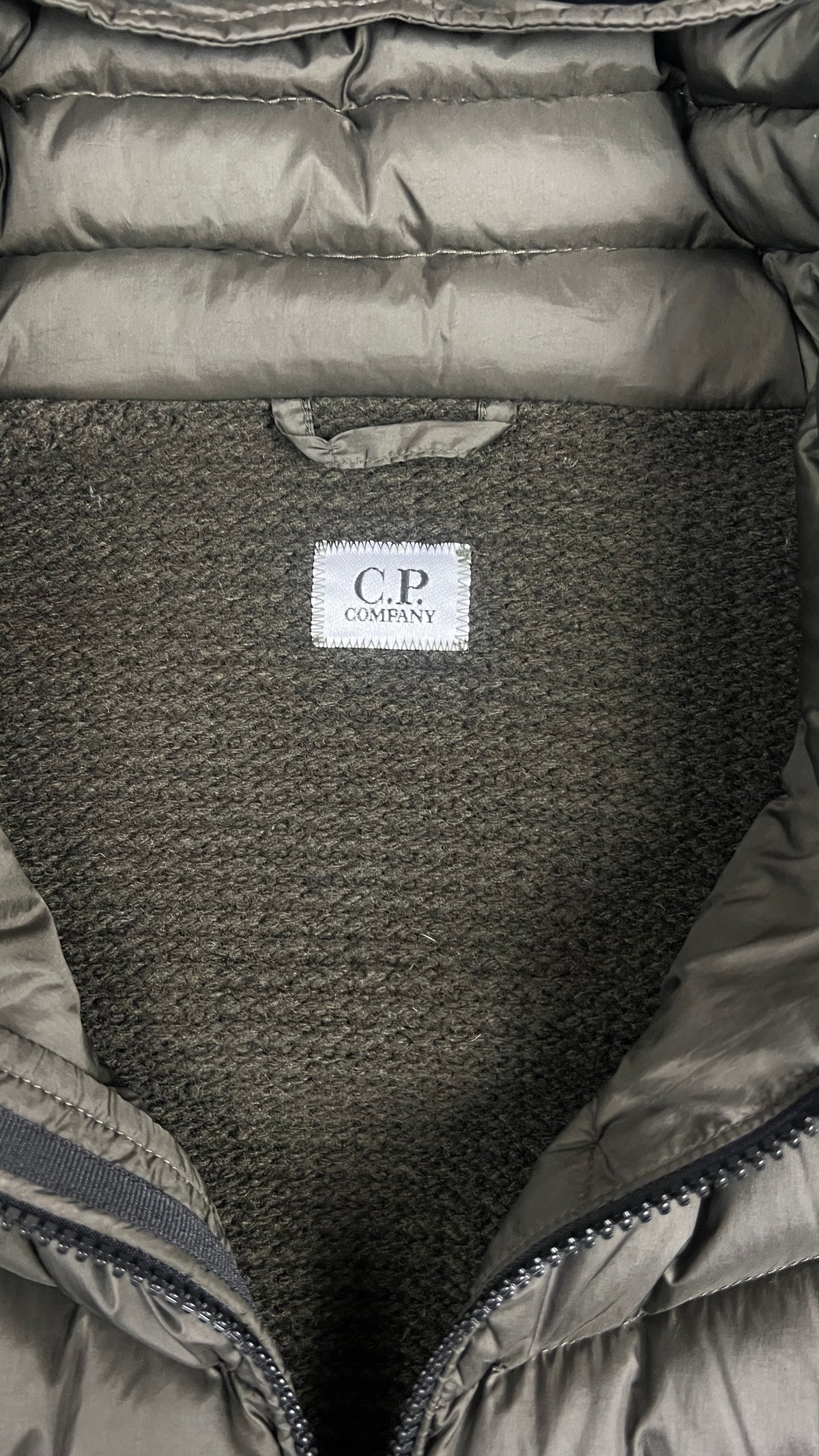 Doudoune Hybride à Capuche C.P Company Goggle, Kaki, Taille 50 — photographie complémentaire 3