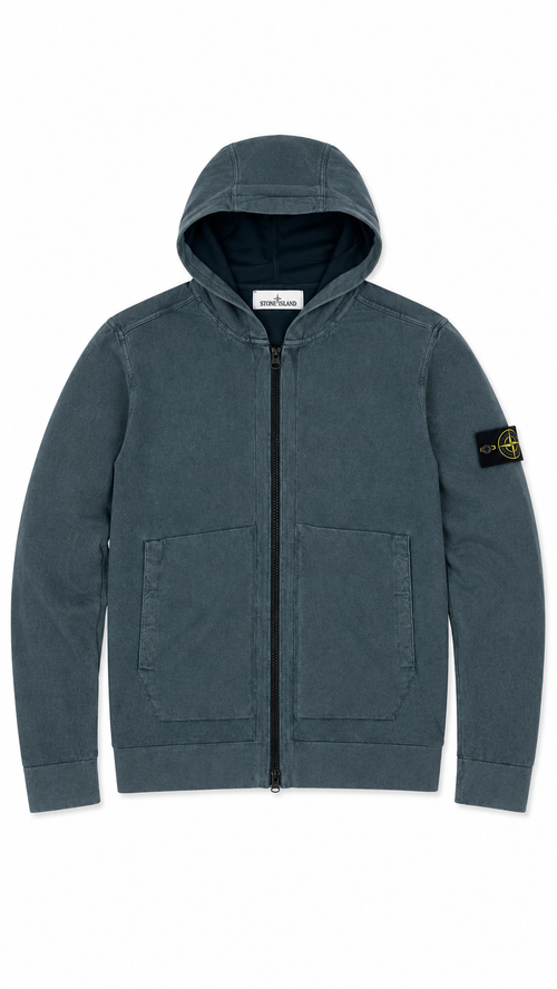 Gilet Zippé à Capuche Stone Island - Gris - Taille S