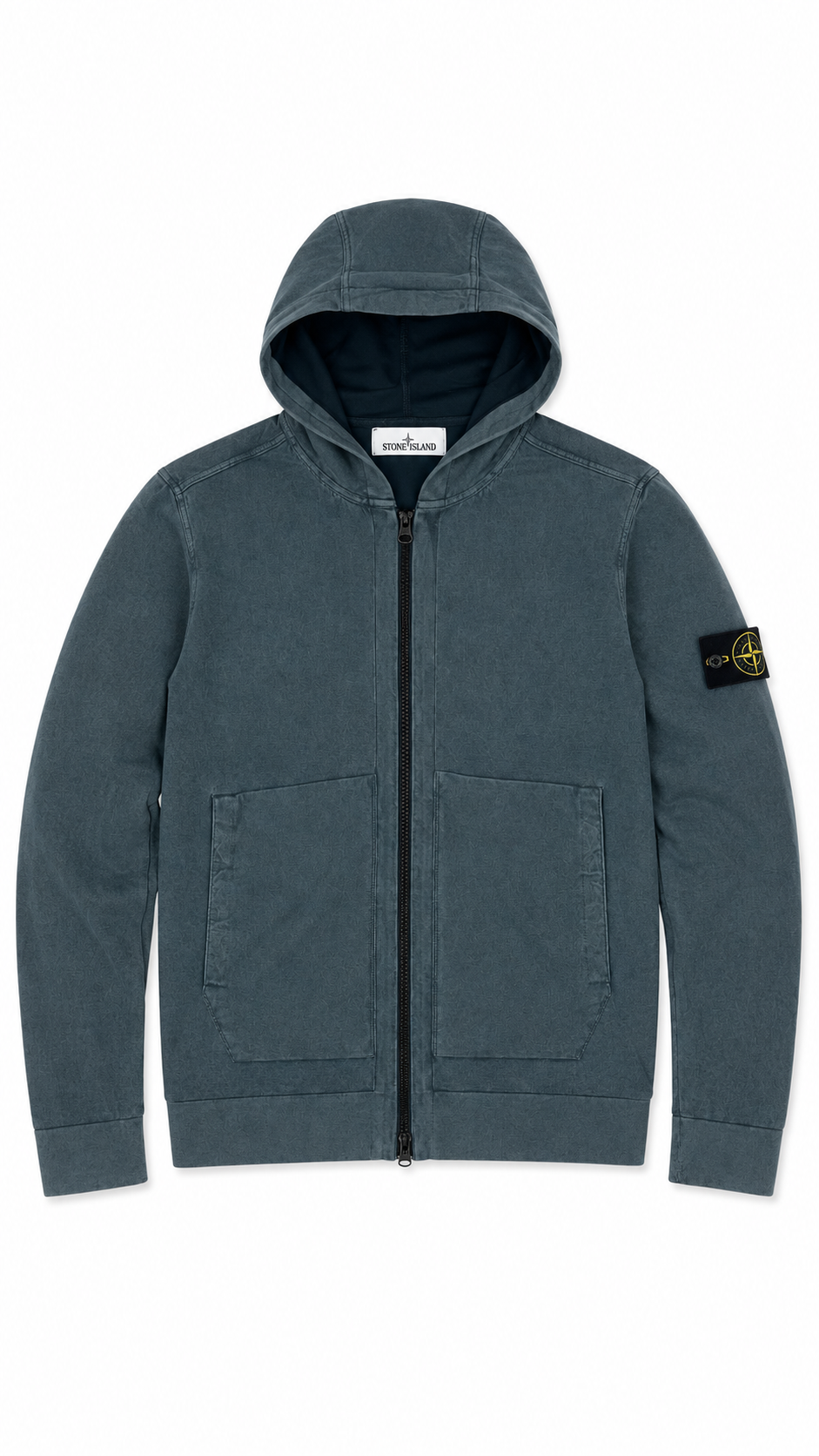 Gilet Zippé à Capuche Stone Island - Gris - Taille S