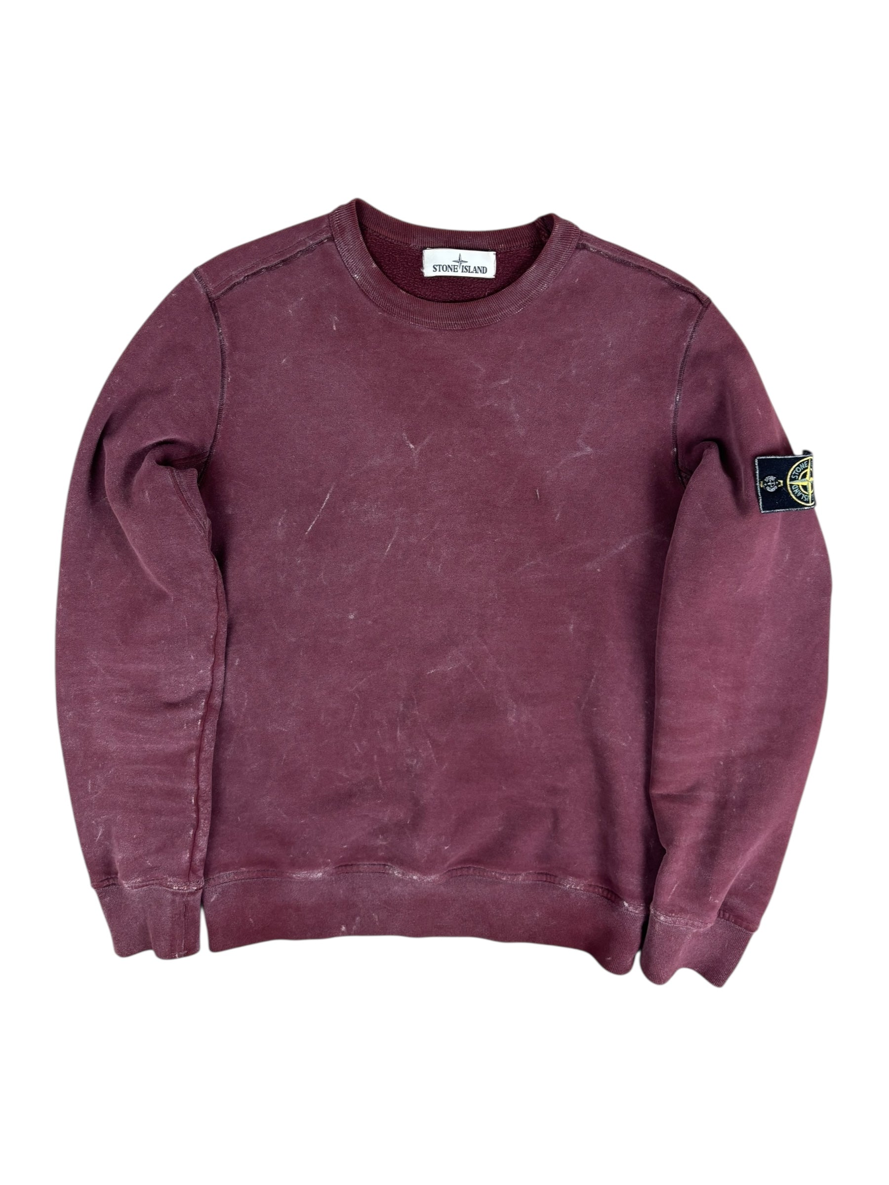CREWNECK STONE ISLAND FROST - BORDEAUX - TAILLE S