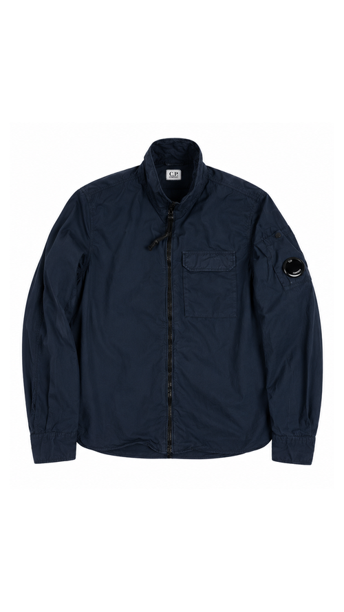 Surchemise Zippée C.P Company Gabardine - Marine - Taille S