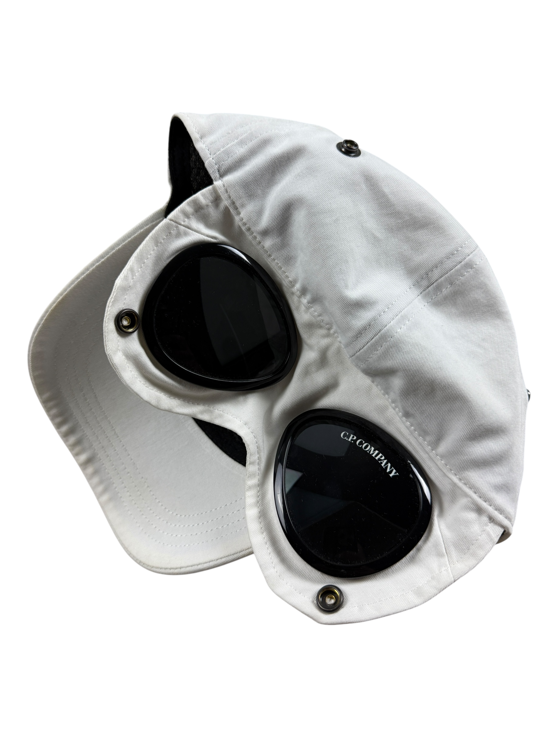 CASQUETTE C.P COMPANY GOGGLE CAP - BLANC - TAILLE UNI
