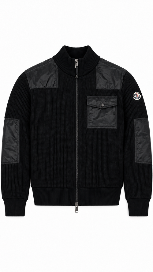 Cardigan Doudoune Moncler Réversible - Noir - Taille L - Neuf