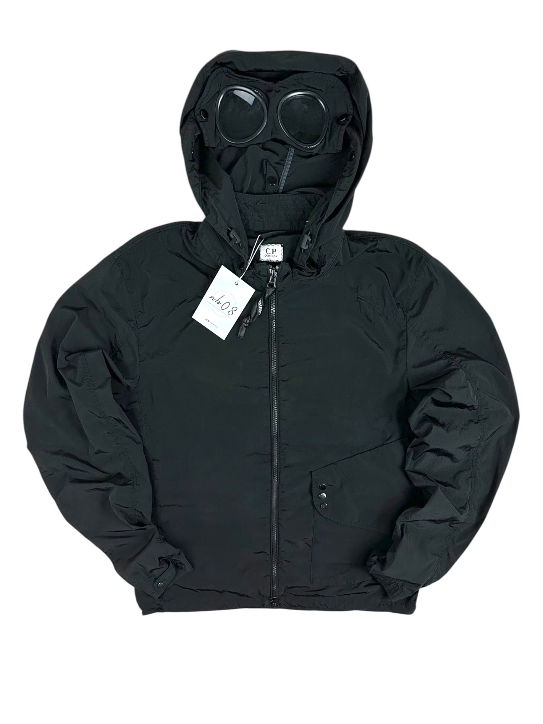 VESTE C.P COMPANY CHROME GARMENT DYEING GOGGLE JACKET - NOIR - TAILLE S