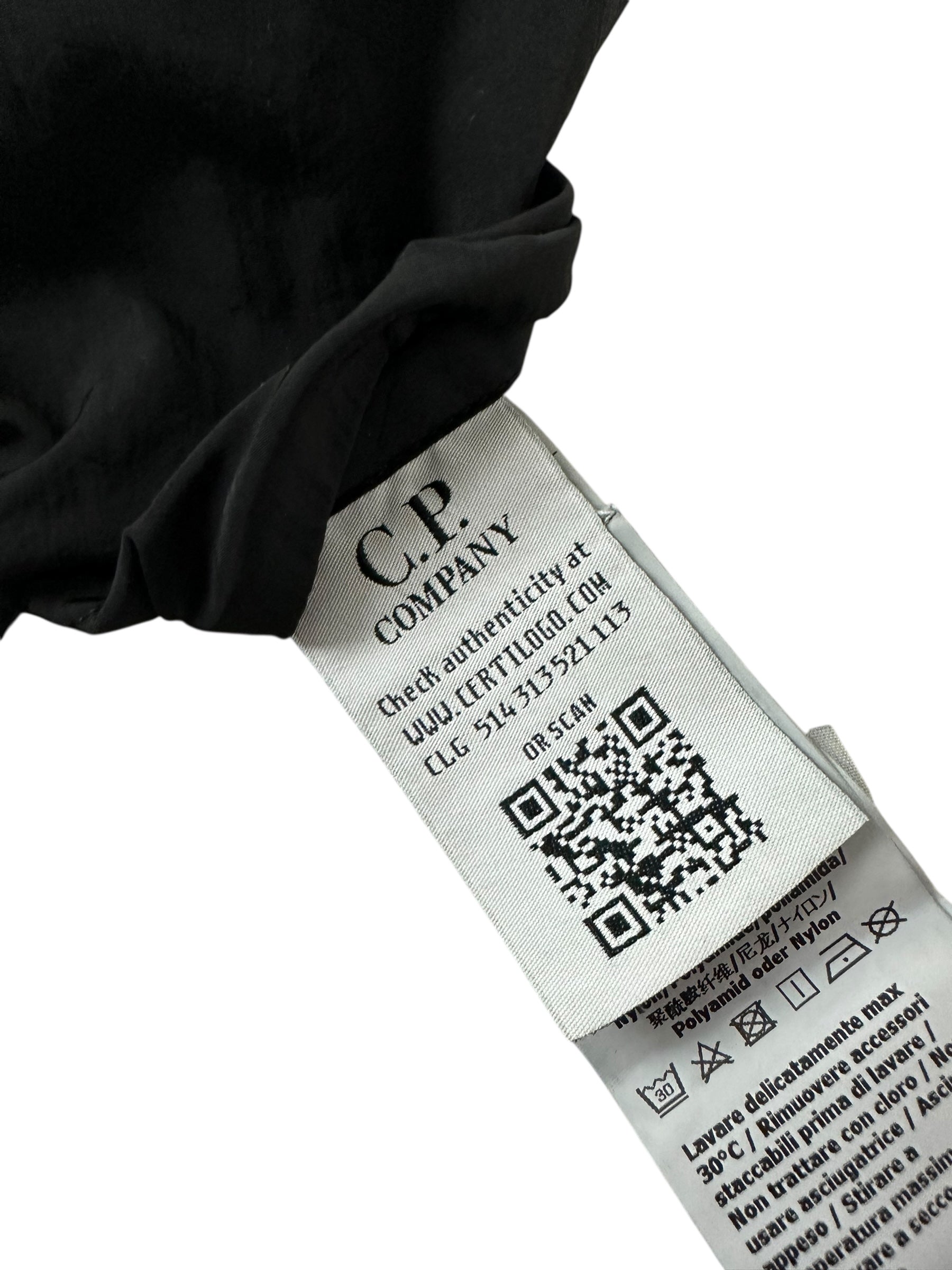 VESTE C.P COMPANY CHROME GARMENT DYEING GOGGLE JACKET - NOIR - TAILLE S