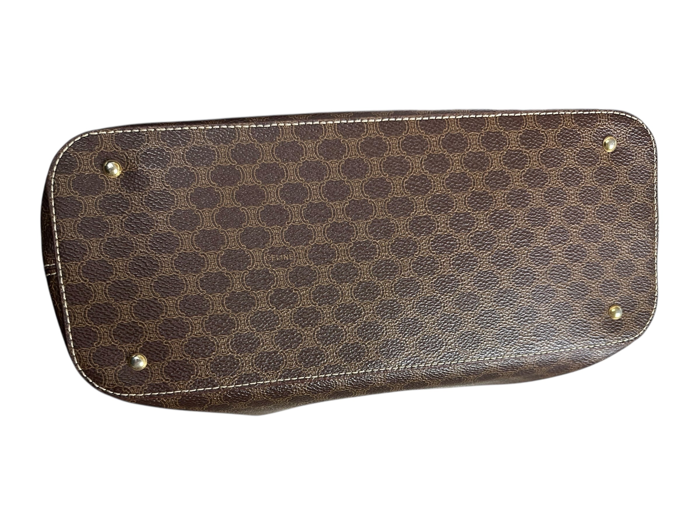 SAC CELINE MACADAM TOTE BAG - MARRON - M95