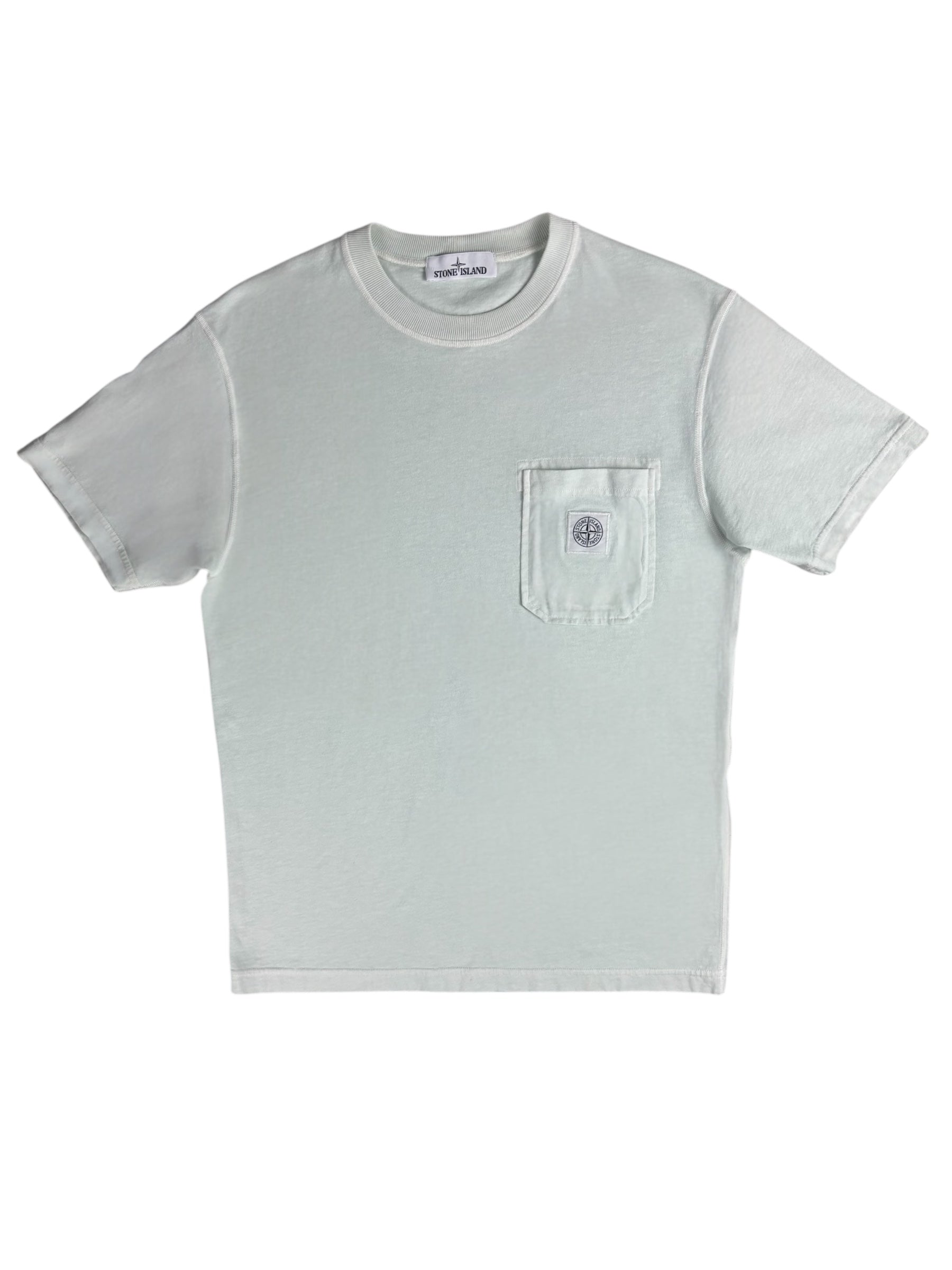 TEE-SHIRT STONE ISLAND - VERT PASTEL - TAILLE M