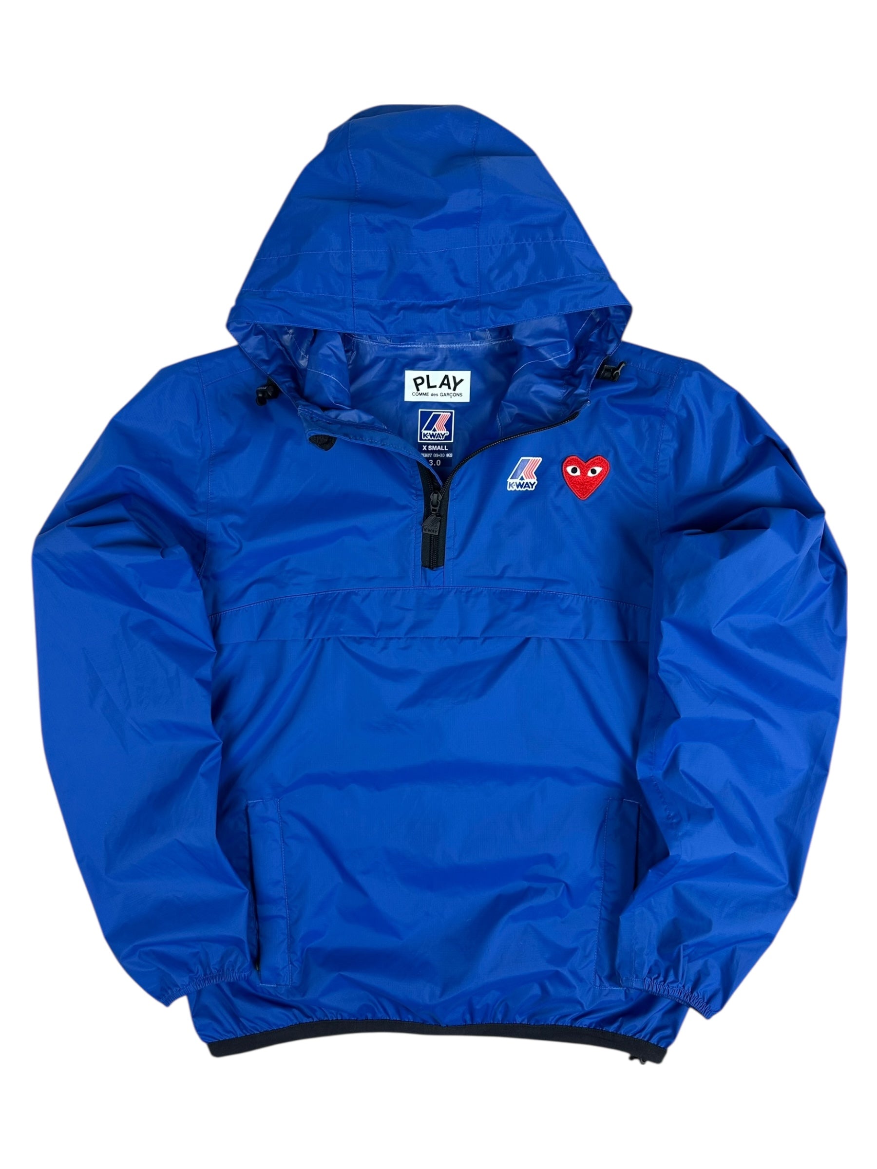 COUPE VENT K-WAY X COMME DES GARÇONS - BLEU - TAILLE XS