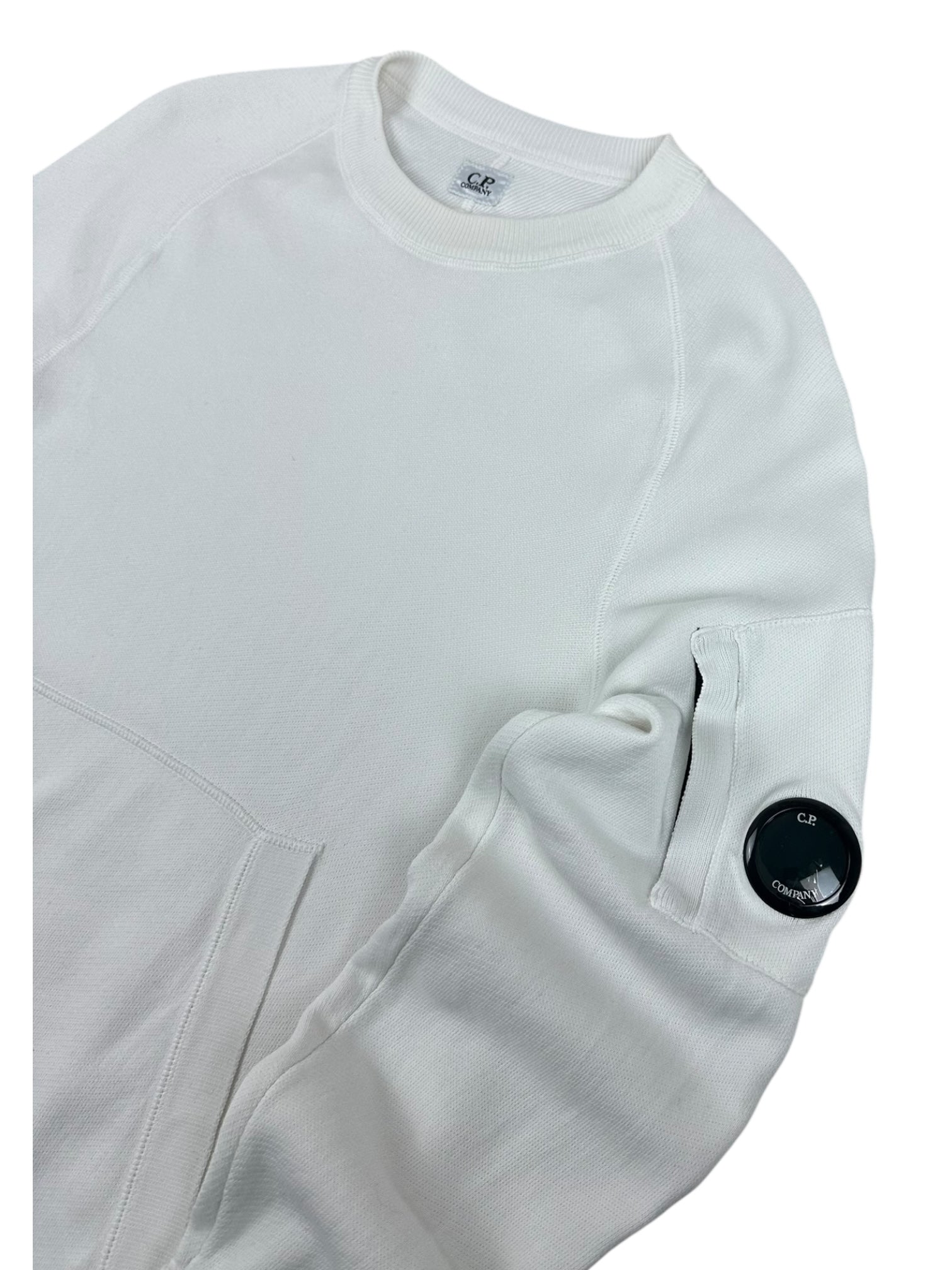 CREWNECK C.P COMPANY - BLANC - TAILLE 44