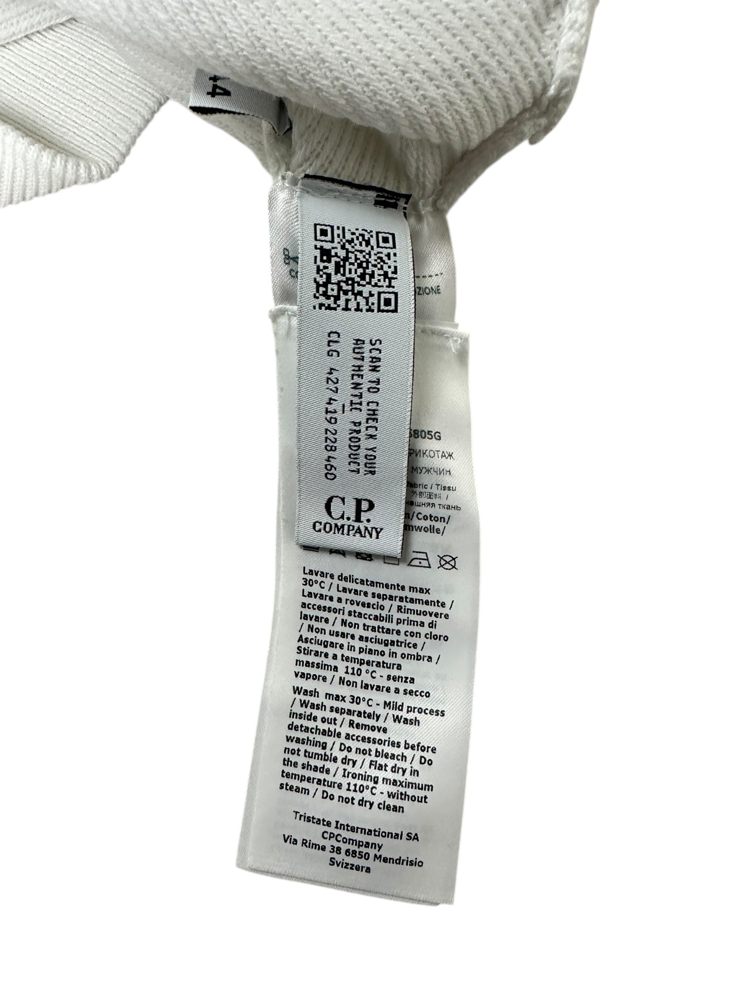 CREWNECK C.P COMPANY - BLANC - TAILLE 44