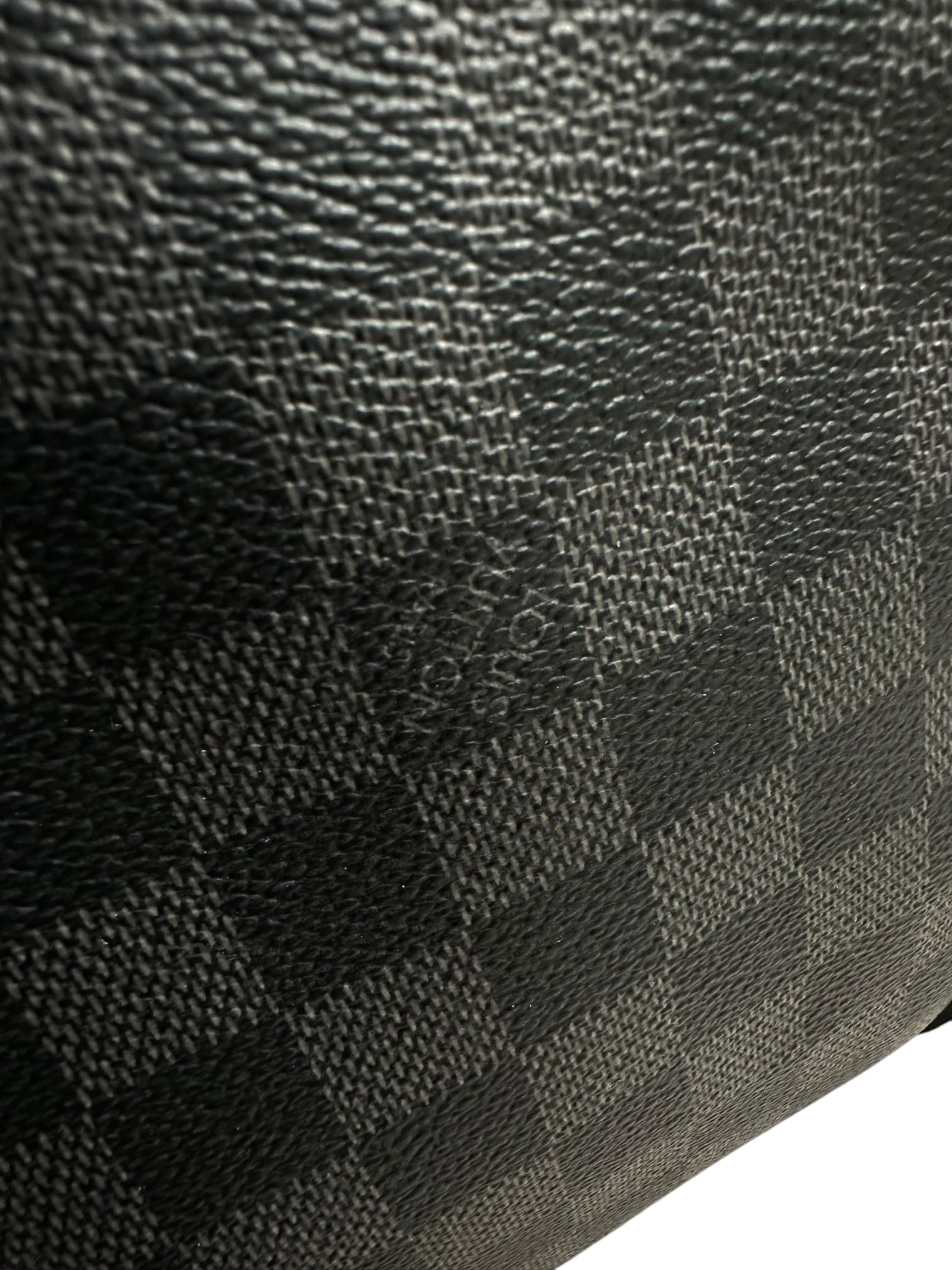 LOUIS VUITTON - SAC DE VOYAGE KEEPALL BANDOULIÈRE 55 - TOILE DAMIER GRAPHITE