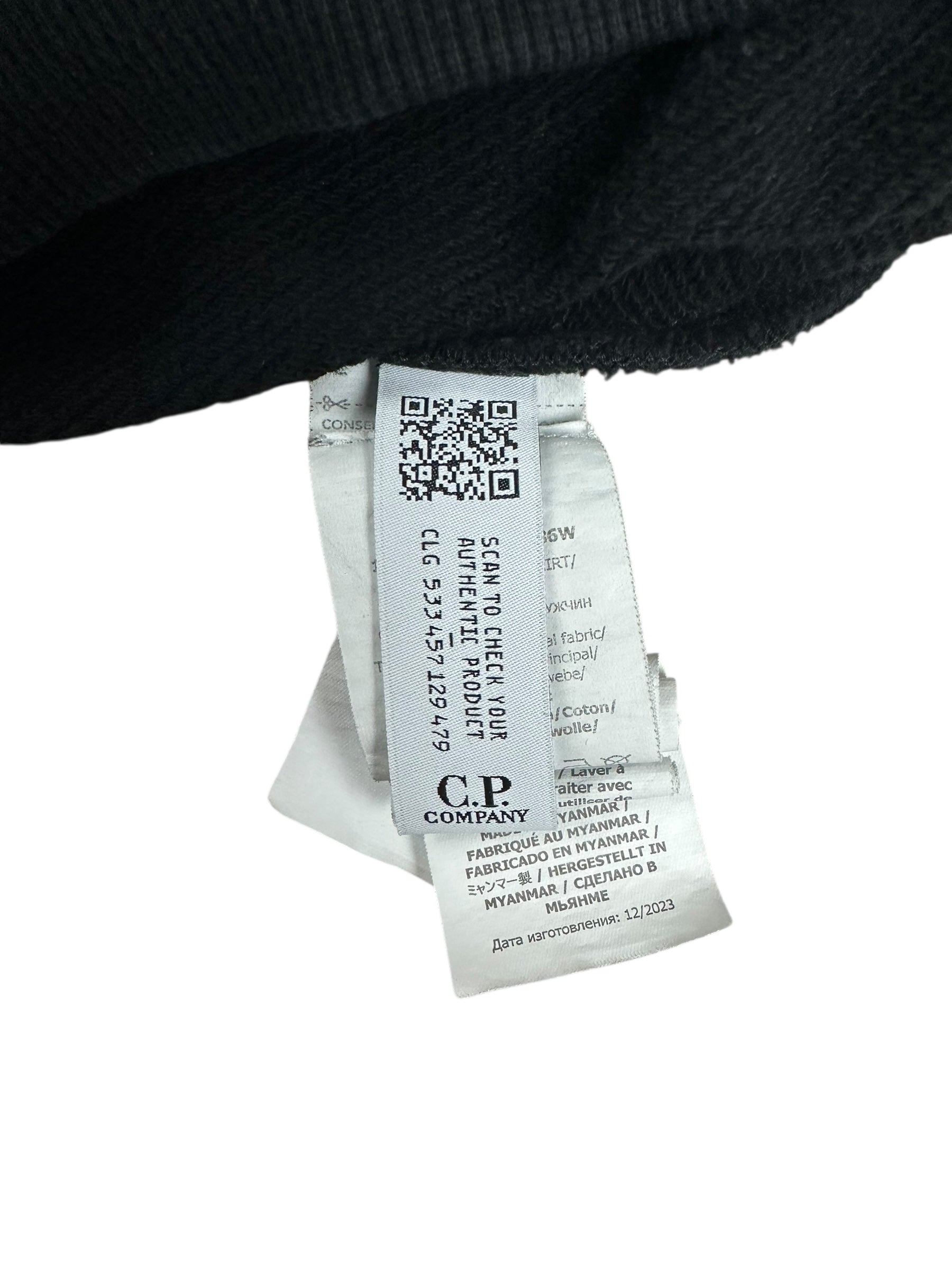 CREWNECK C.P COMPANY - NOIR - TAILLE M