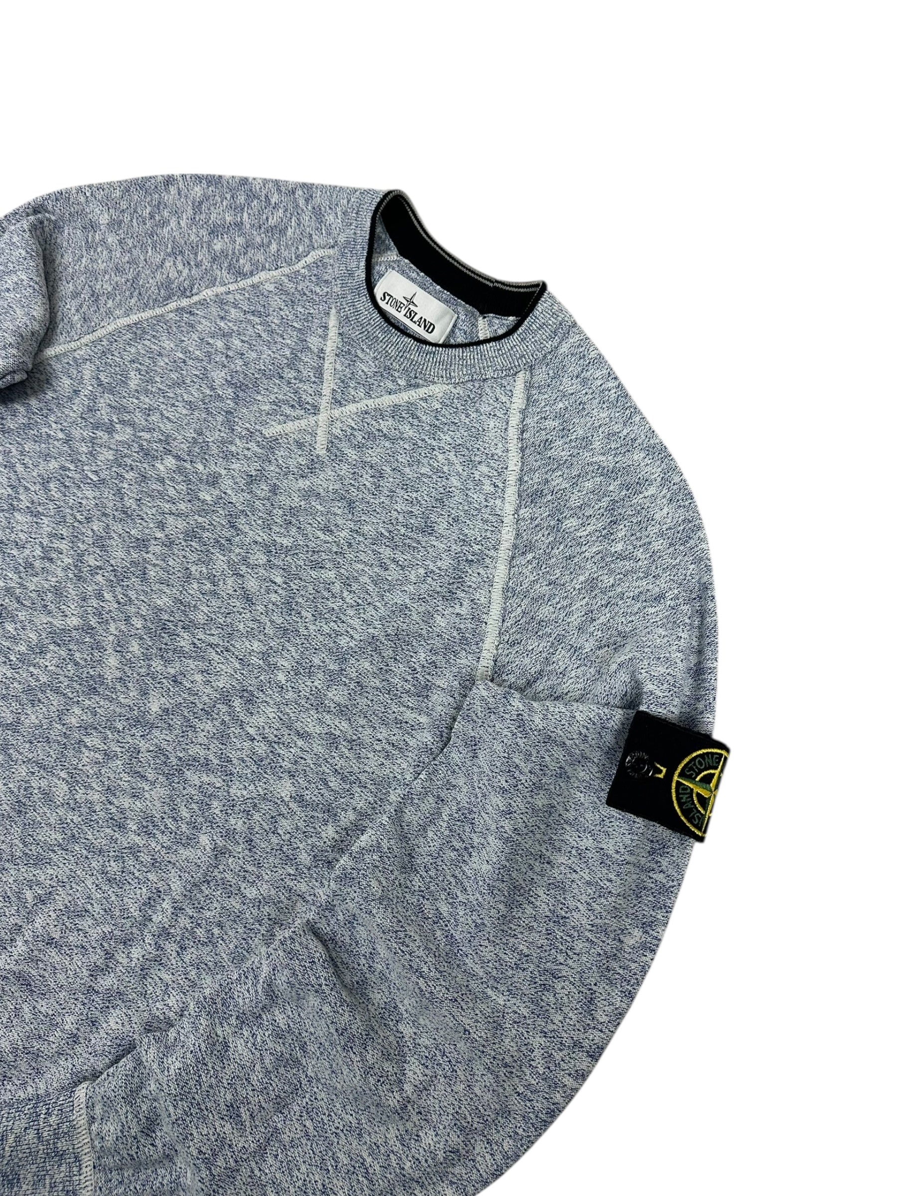 CREWNECK STONE ISLAND - BLEU - TAILLE S