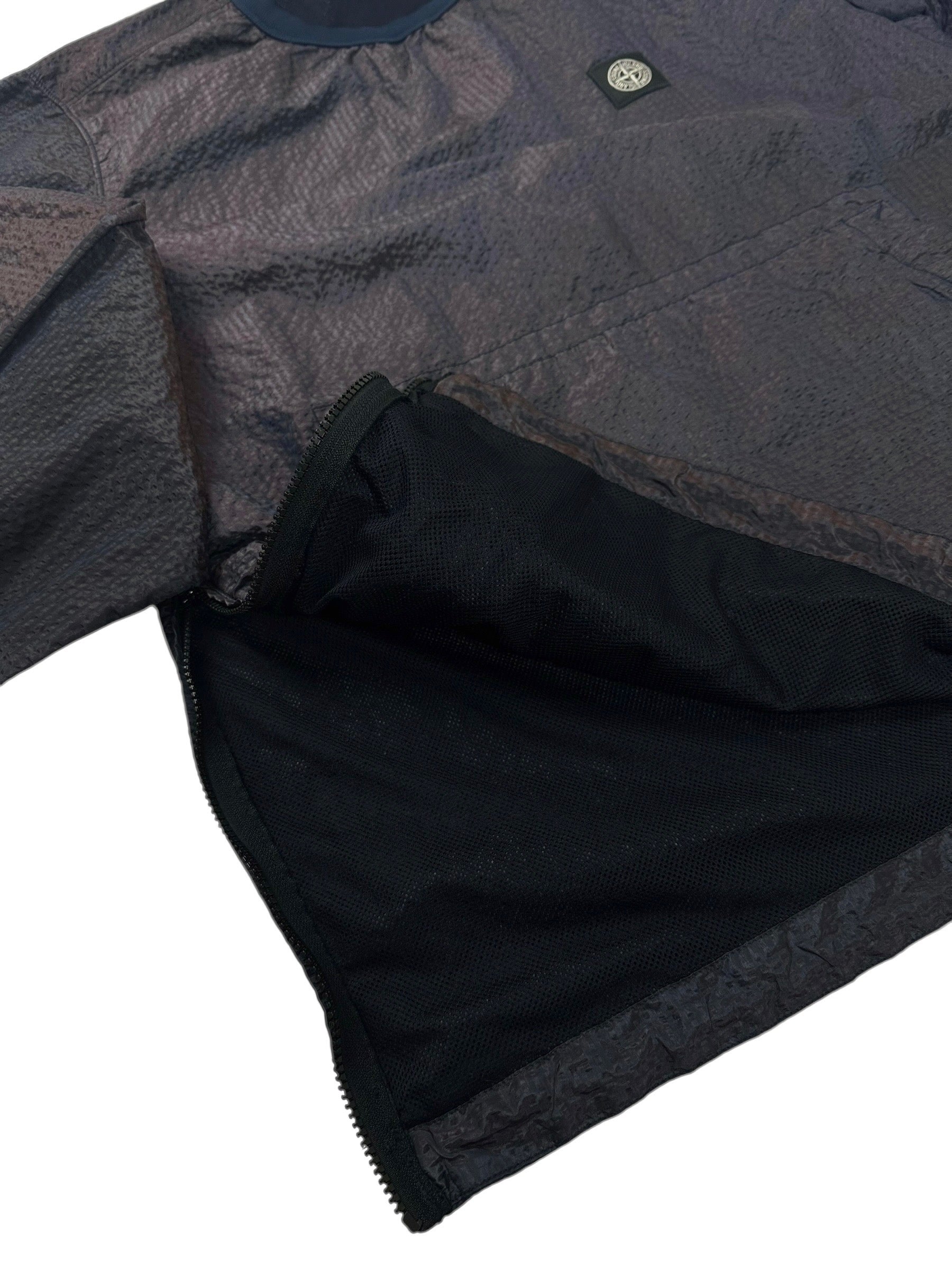 CREWNECK STONE ISLAND 3D EFFECT NYLON MÉTAL- PURPLE - TAILLE L