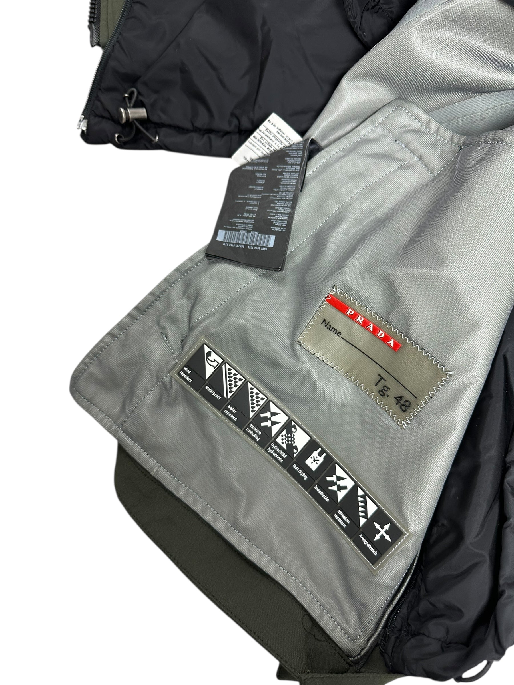 VESTE PRADA - KAKI / NOIR - TAILLE 48