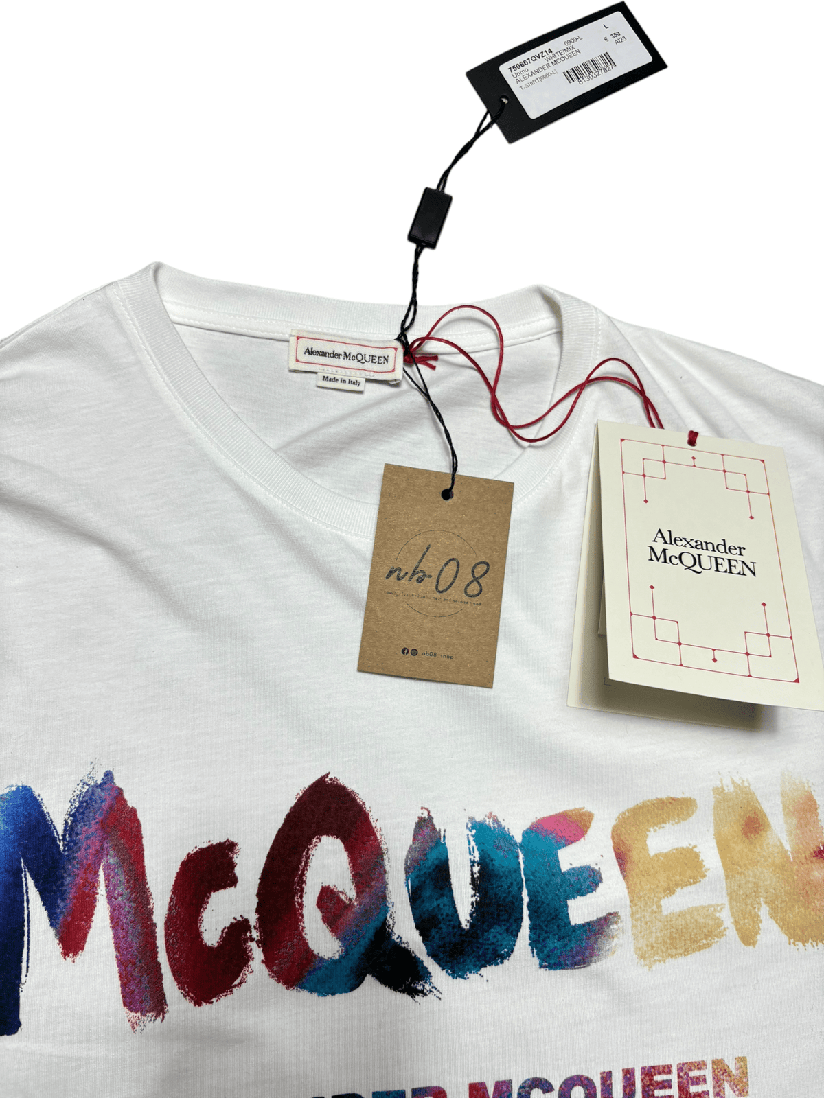 Tee-shirt Alexander McQueen blanc taille L - vue 5