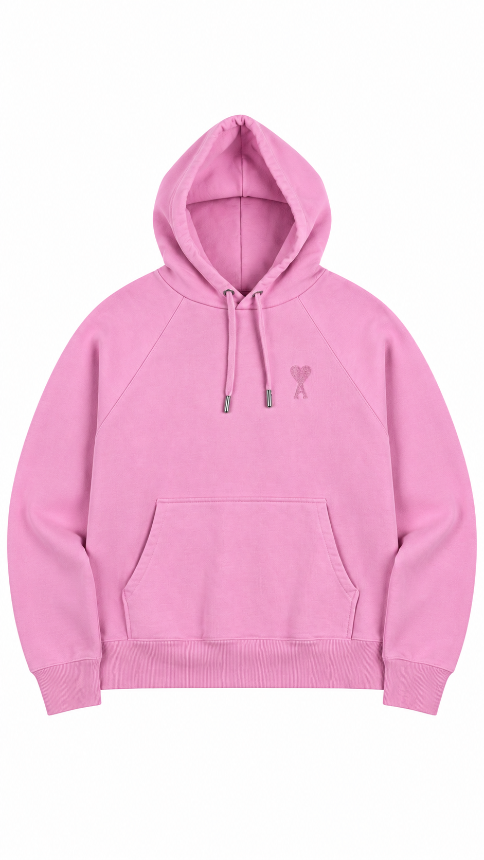 Hoodie Ami de Cœur AMI Paris rose taille XL, seconde main authentifiée NB08 — vue 1