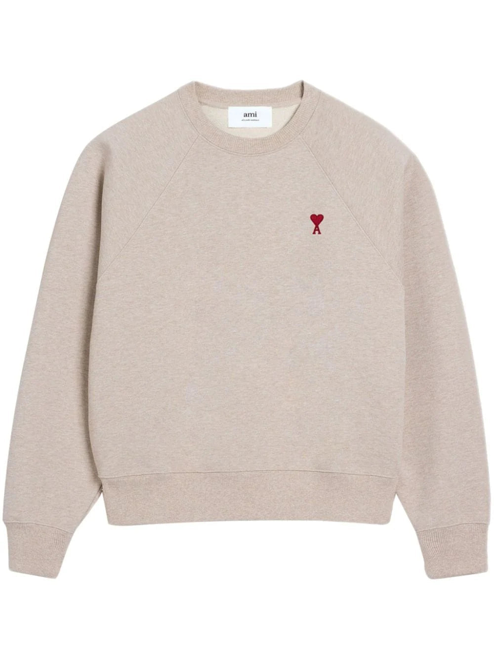 Pull Ami Paris beige taille S - Vue de face
