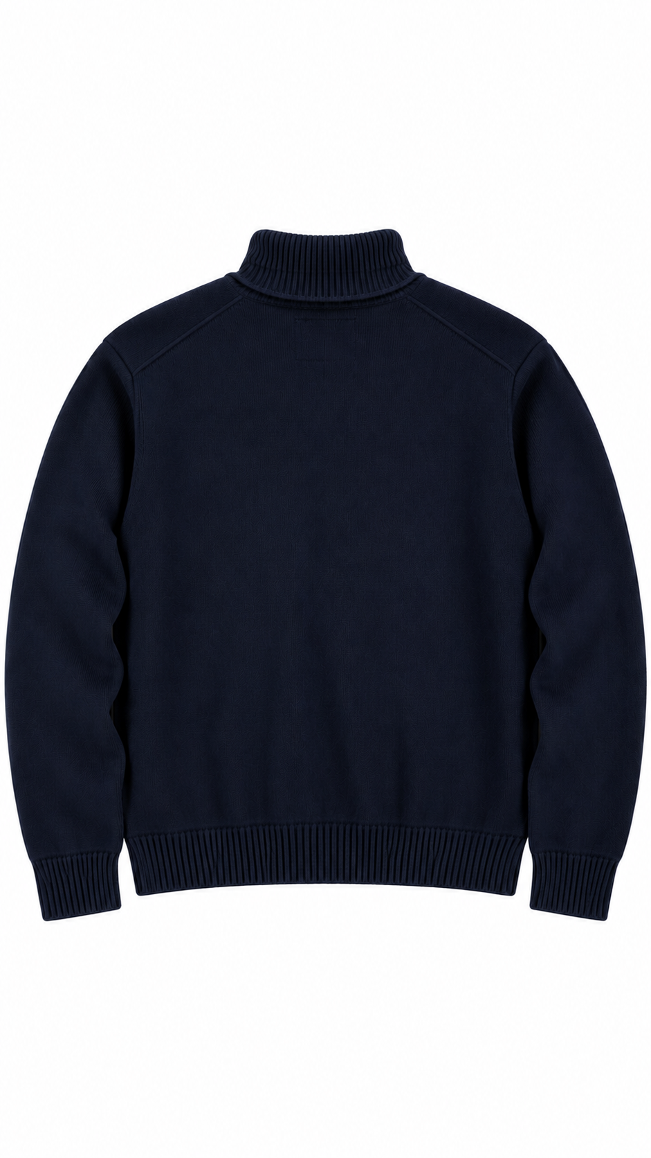 Pull Col Roulé AMI Paris Ami de Cœur marine, vue de dos — vue 2