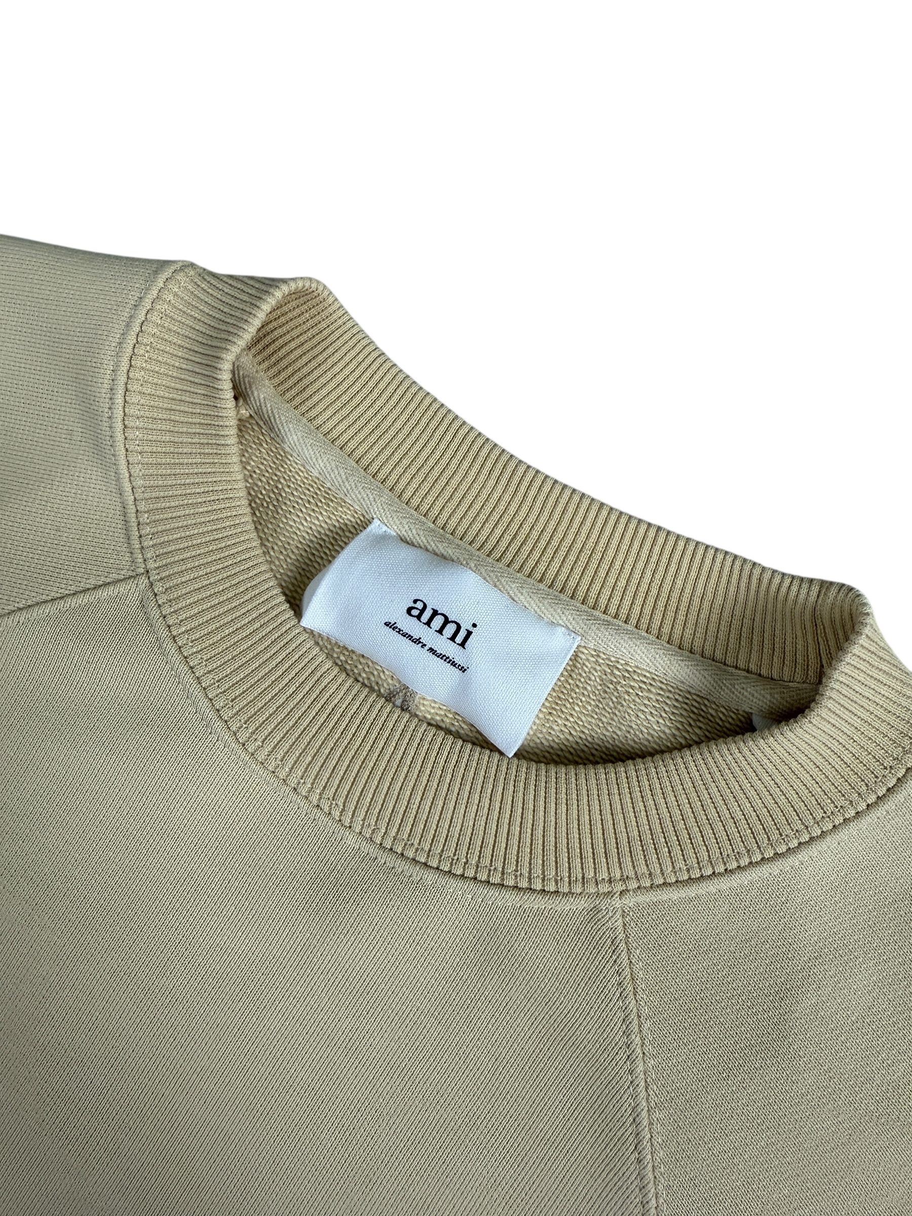 Pull Ami Paris crème taille M - Détail