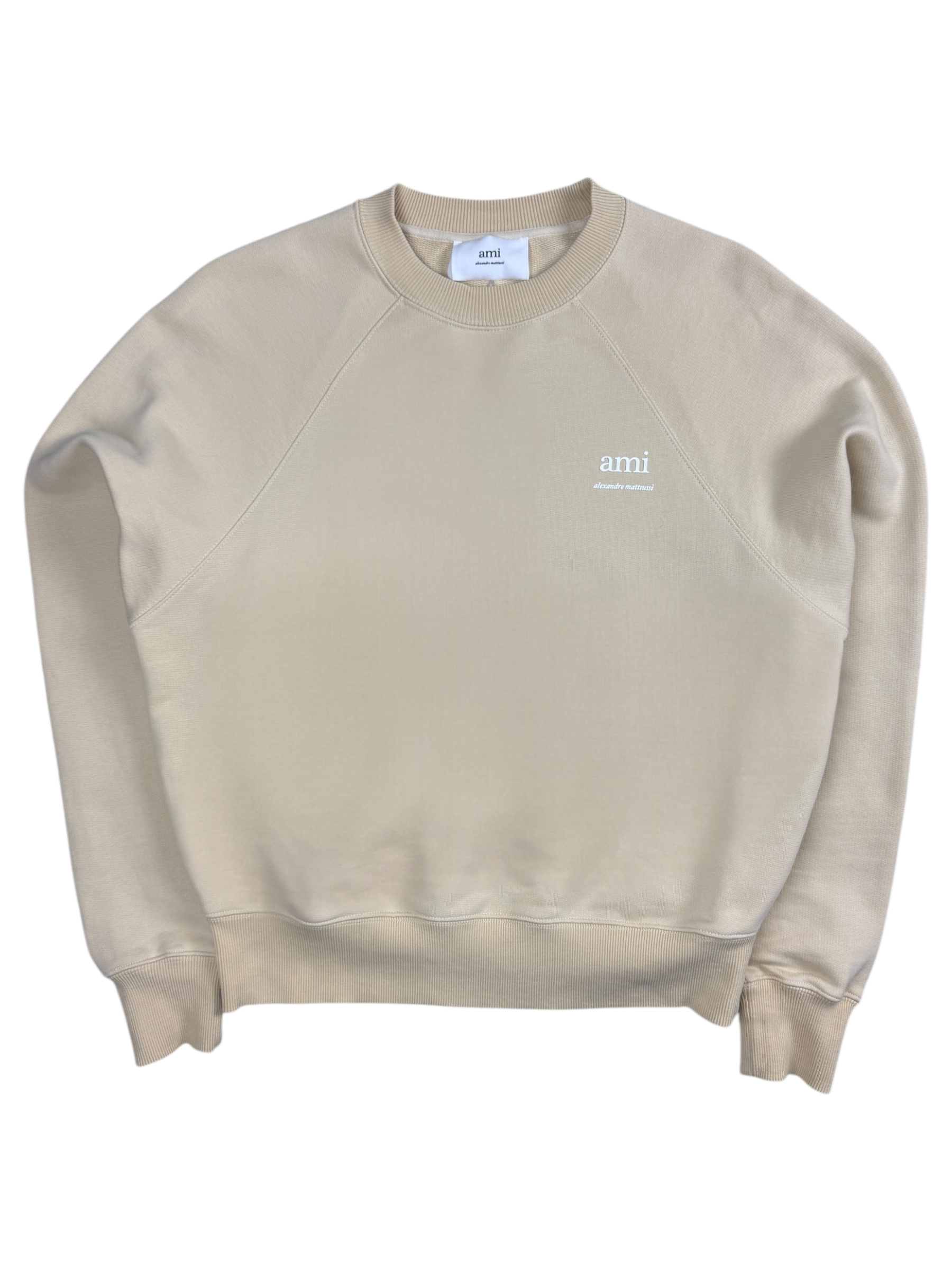 Pull Ami Paris crème taille M - Vue de face