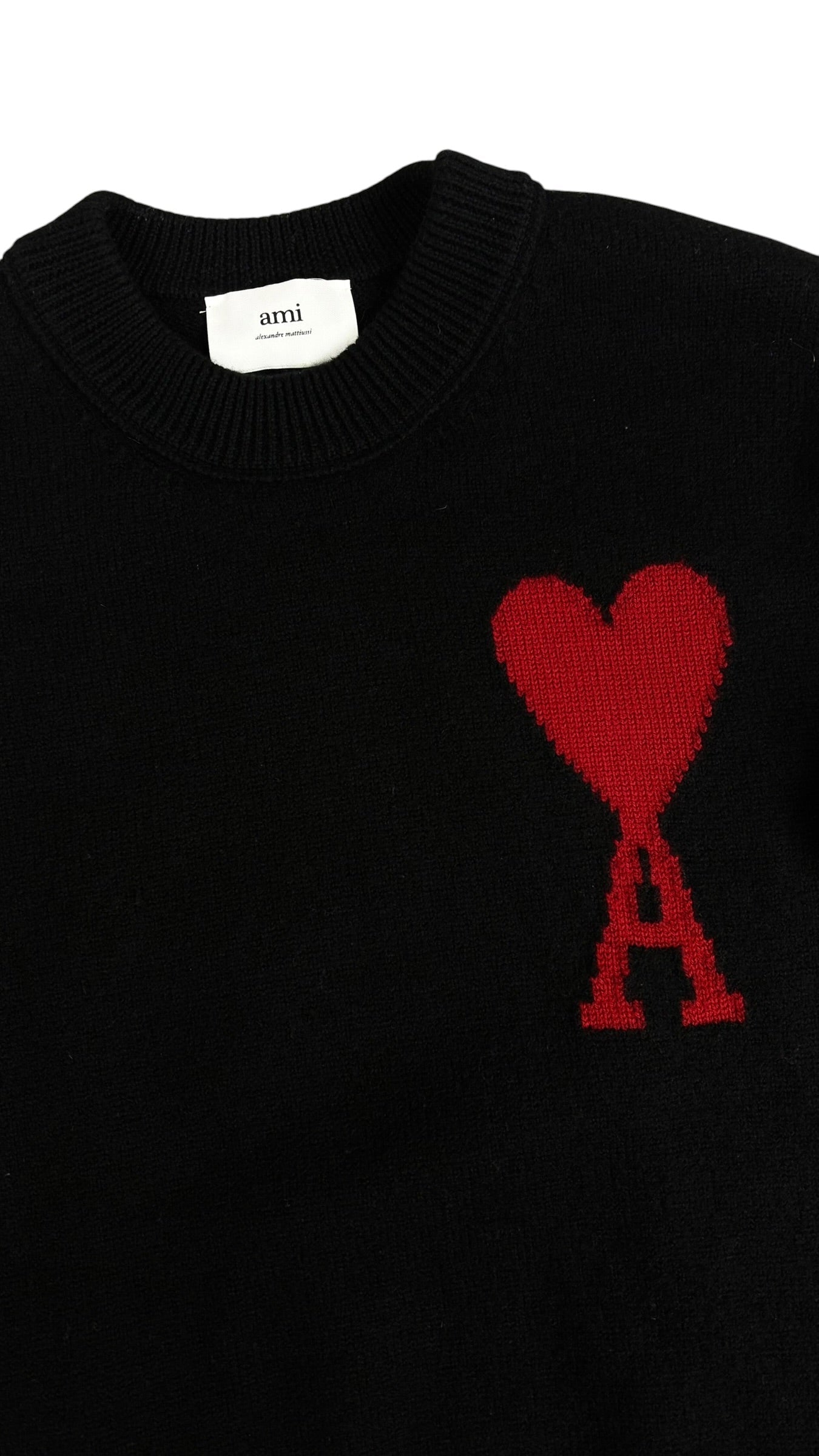 Pull Ami Paris noir taille S - Vue de dos