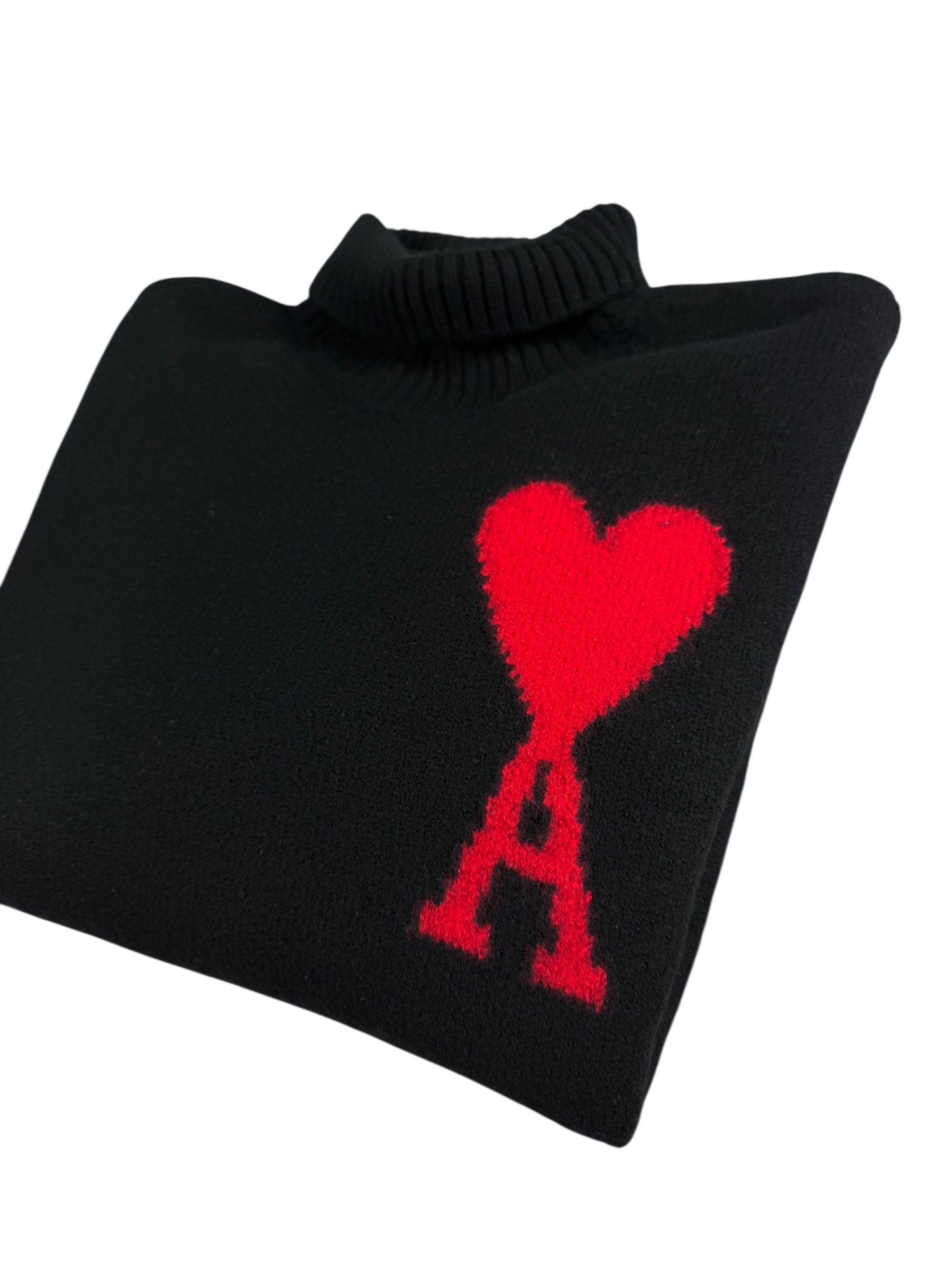 Pull Ami Paris noir taille S - Vue de dos