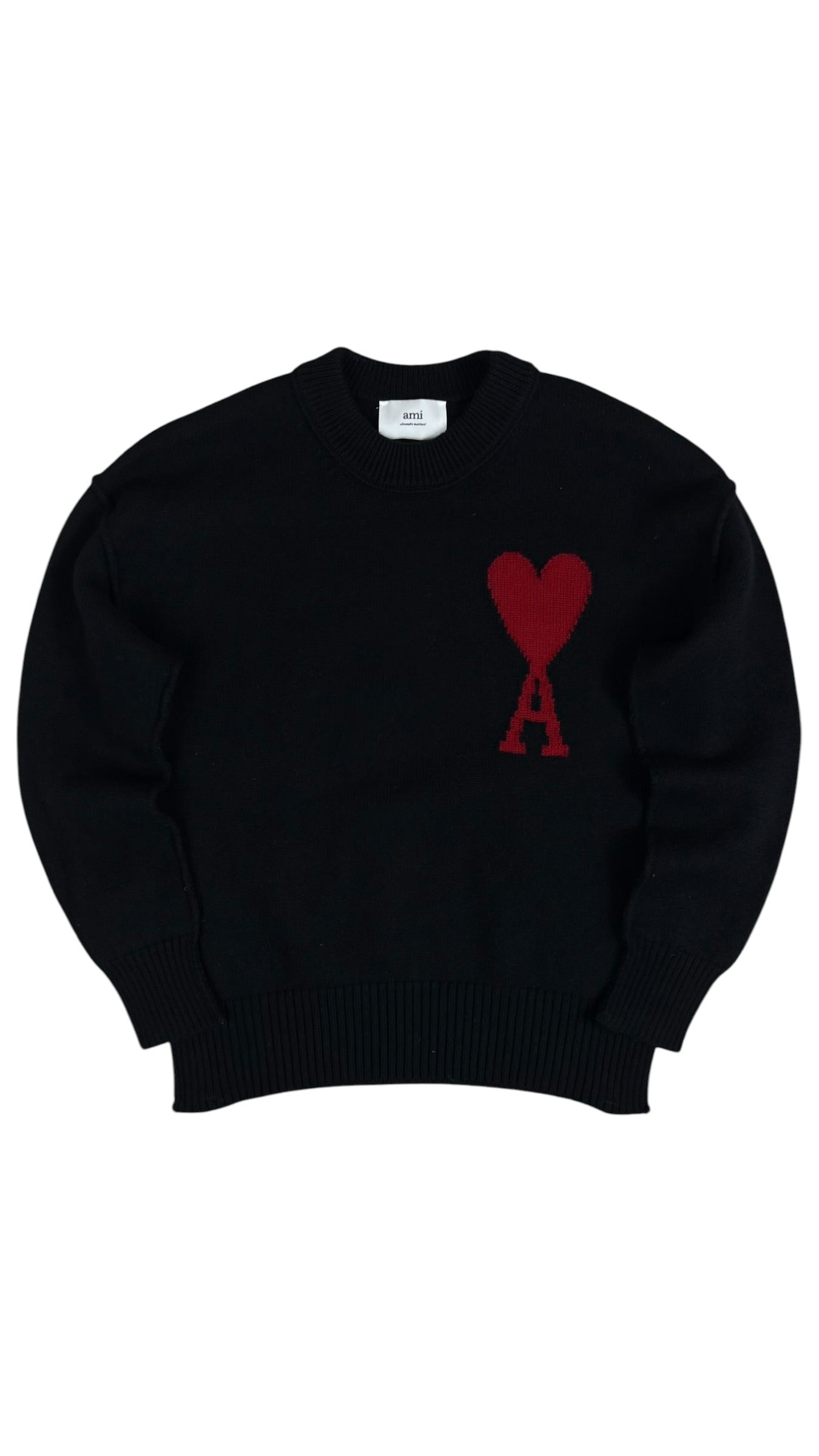 Pull Ami Paris noir taille S - Vue de face