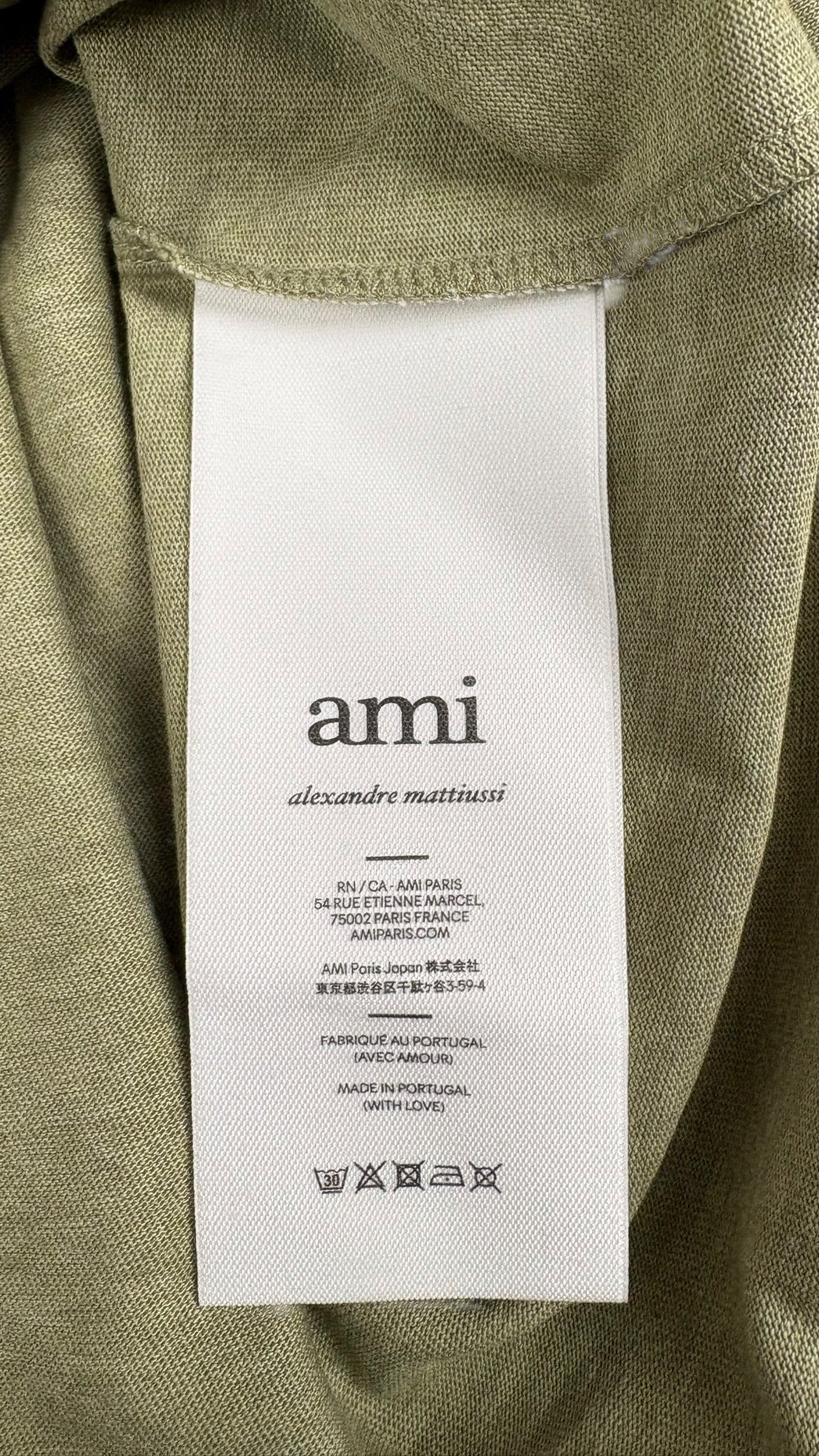 Pull Ami Paris vert taille S - Détail