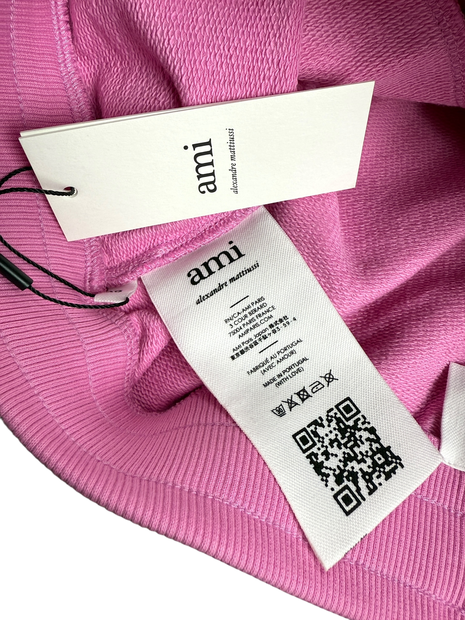 Short Ami Paris rose taille XS - Vue côté